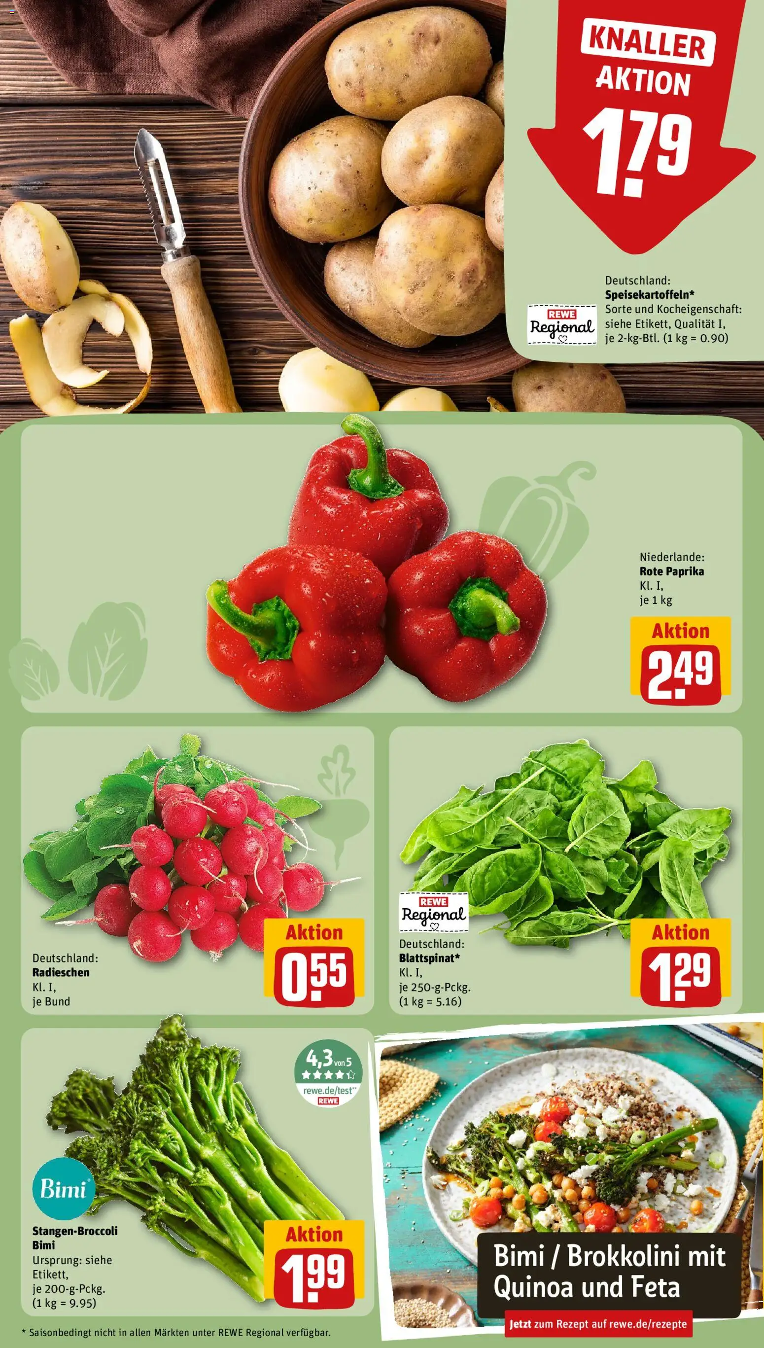 Rewe ihr Kaufpark Prospekt – gültig ab 07.09.2026 | Seite: 6 | Produkte: Feta, Paprika, Rote Paprika