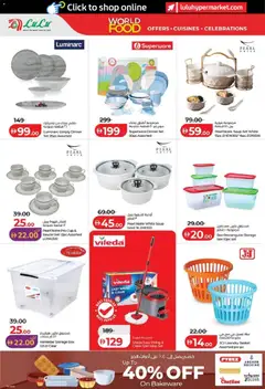 Preview of Lulu Hypermarket catalogue - World Food - Abu Dhabi & Al Ain valid from 22.04.2026 | Page: 46 | Products: Tv-kaappi, Blazer, Hjemmesko
