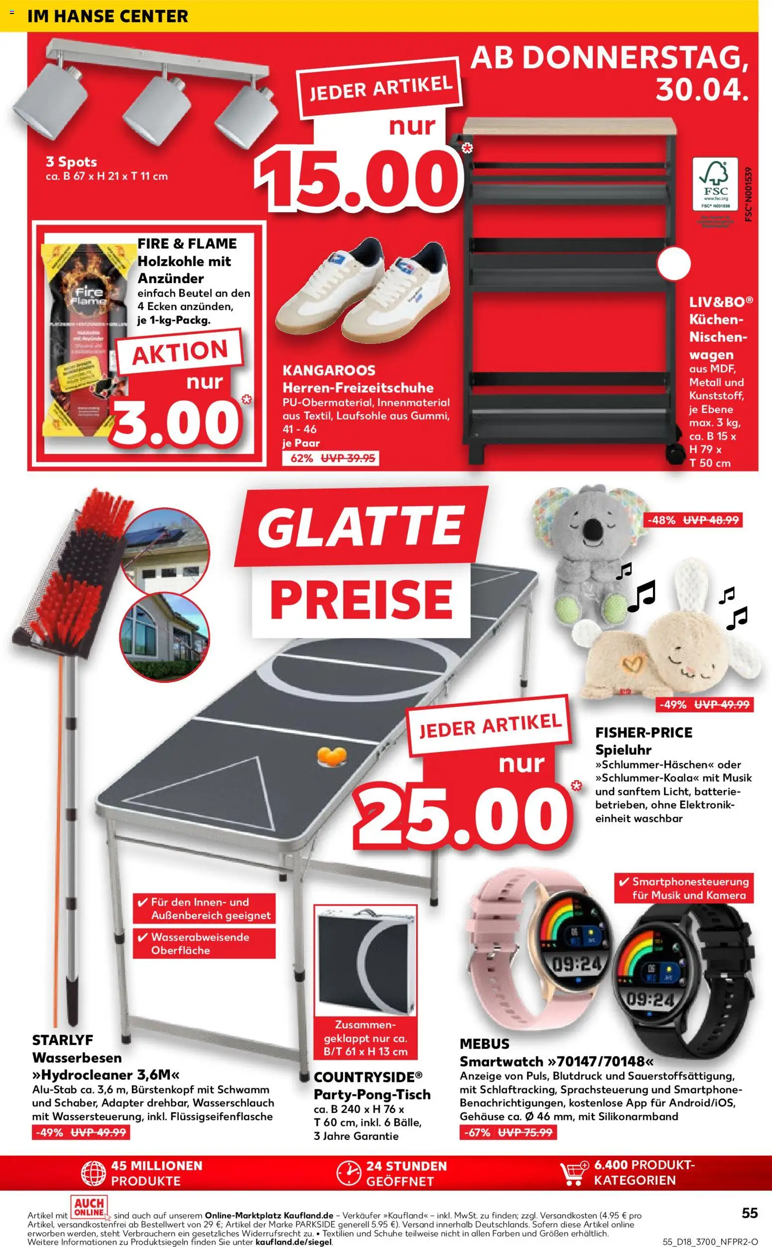 Kaufland Prospekt Rostock	 – gültig ab 30.04.2026 | Seite: 55 | Produkte: Kamera, Batterie, Kuchen, Smartphone