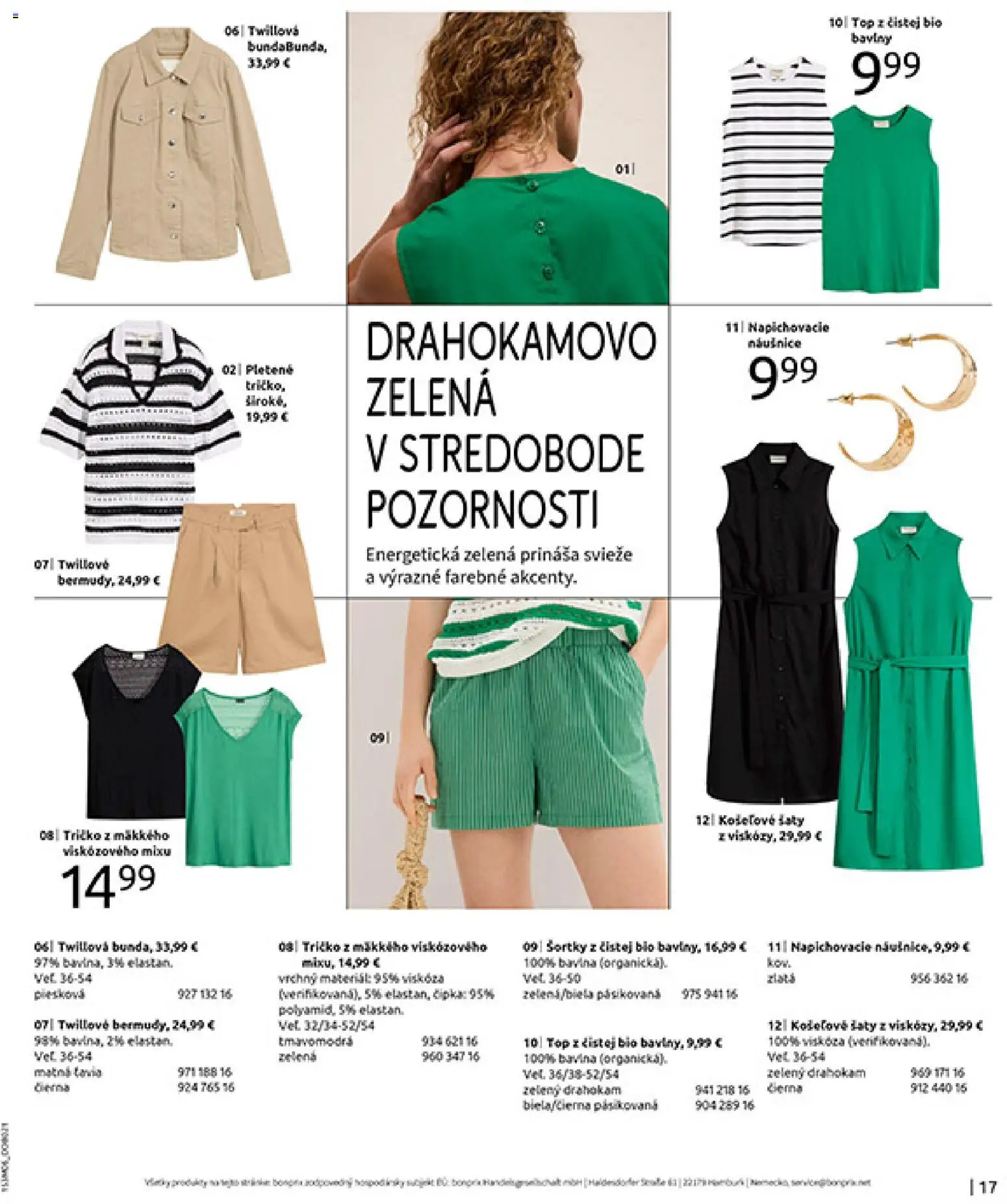 Nové Bonprix akcie – leták je platný od 15.06.2026 | Strana: 19 | Produkty: Šaty, Tričko