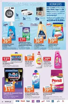 Pogląd oferty "E.Leclerc gazetka" - ważna od 22.09.2026 | Strona: 28 | Produkty: Proszek, Pralka, Cleaner, Odplamiacz