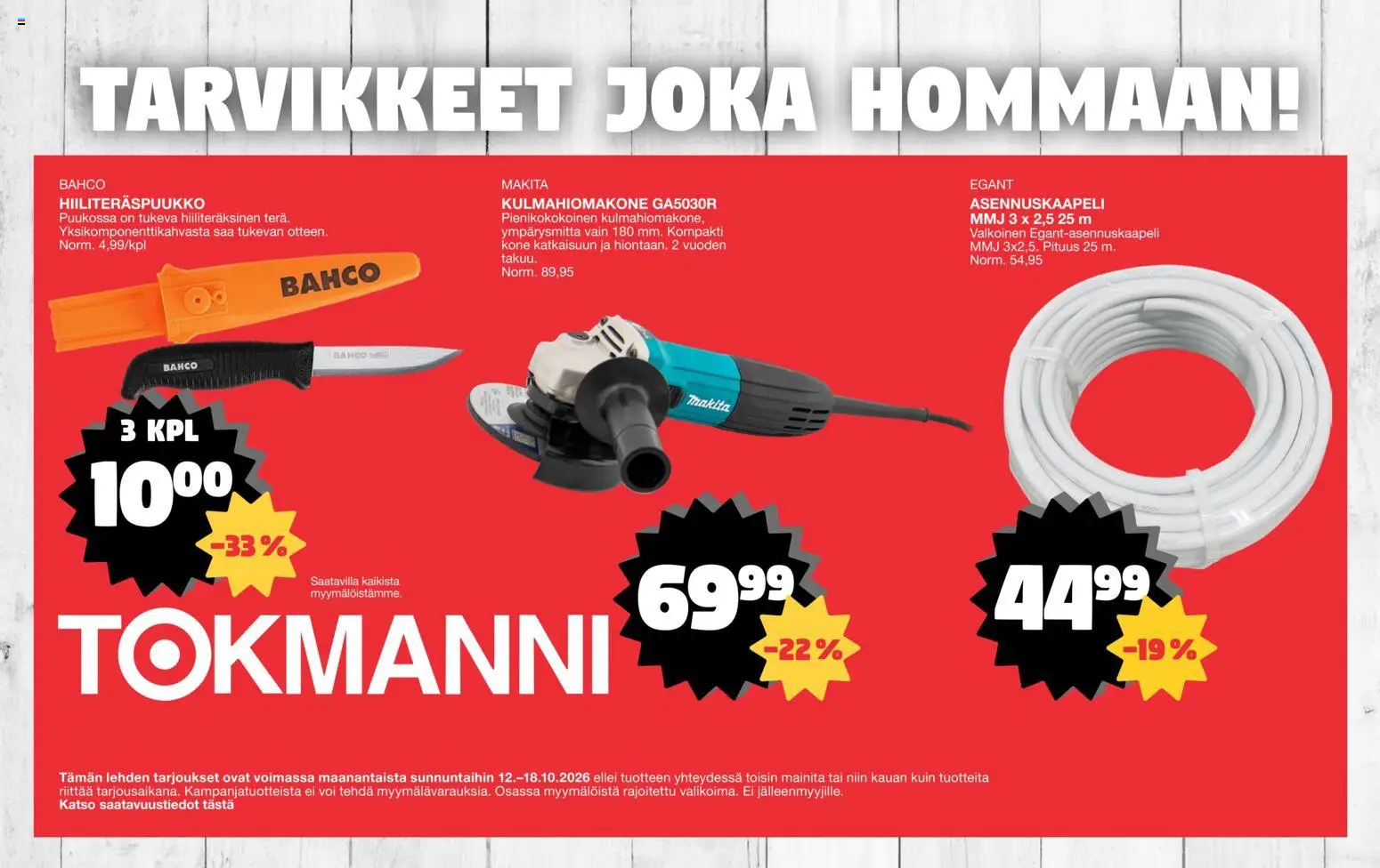 Tokmanni Remontointiliite – voimassa 12/10/2026 alkaen | Sivu: 4 | Tuotteet: Voi