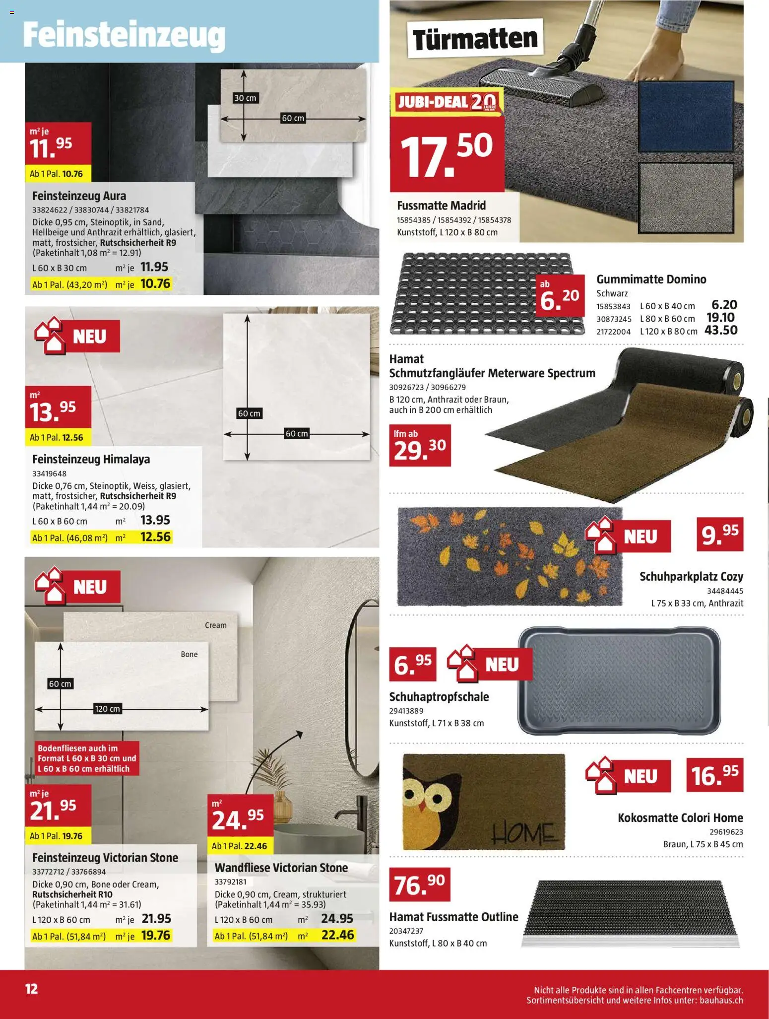 Bauhaus aktionen – gültig ab 26.10.2026 | Seite: 12 | Produkte: Fußmatte