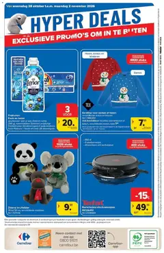 Carrefour folder - Voorbeeld van een folder van Carrefour, geldig van 28/10/2026 | Pagina: 40 | Producten: Grill, Sweater, Was, Wasverzachter