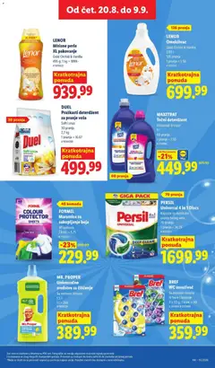 Lidl katalog - pregled Lidl kataloga - važi od 27.08.2026 | Strana: 39 | Proizvode: Omekšivač, Lotus, Sredstvo za čišćenje, Persil