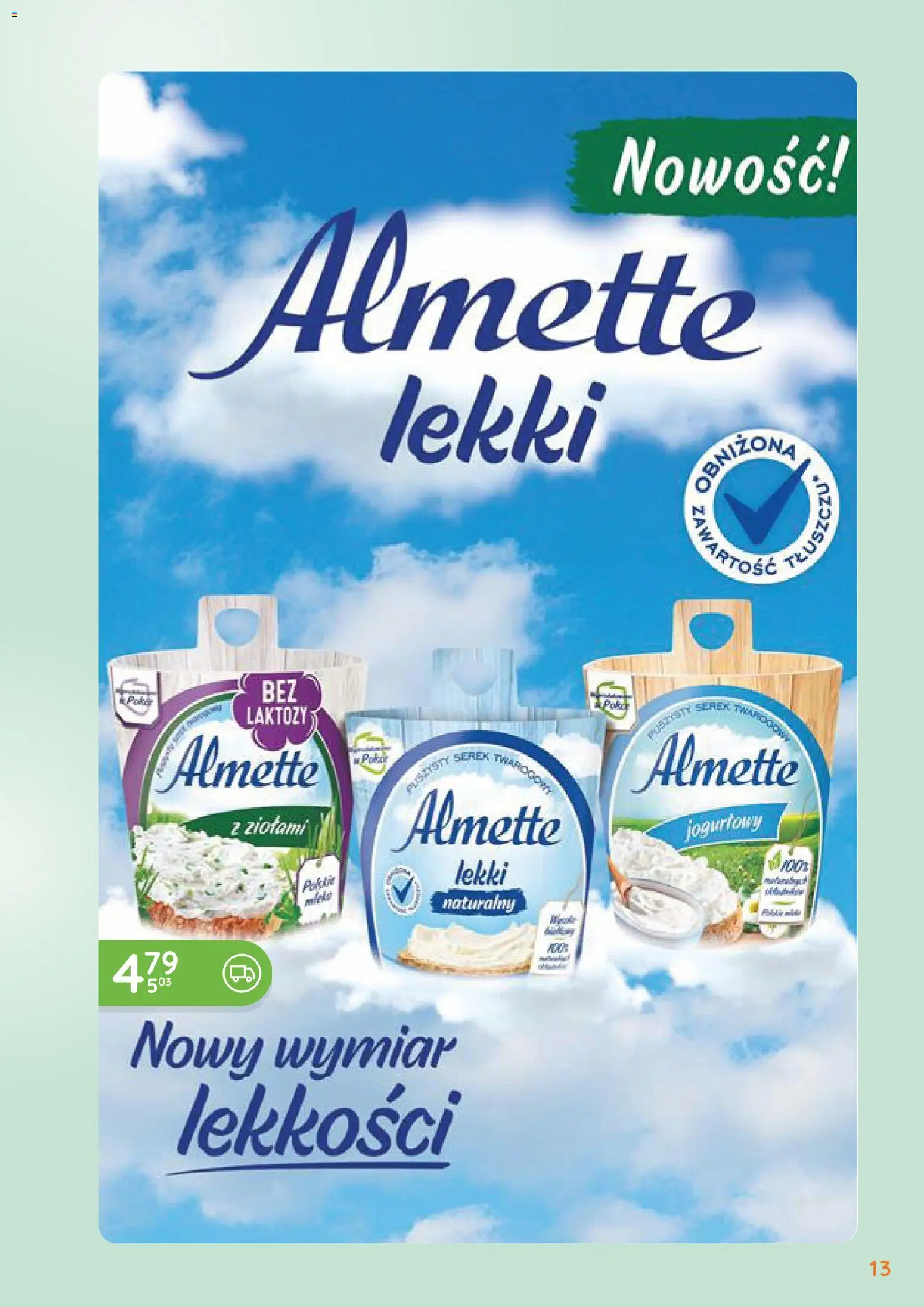 Eurocash gazetka - Oferta Handlowa od 01.06.2026 | Strona: 13 | Produkty: Serek, Mleko
