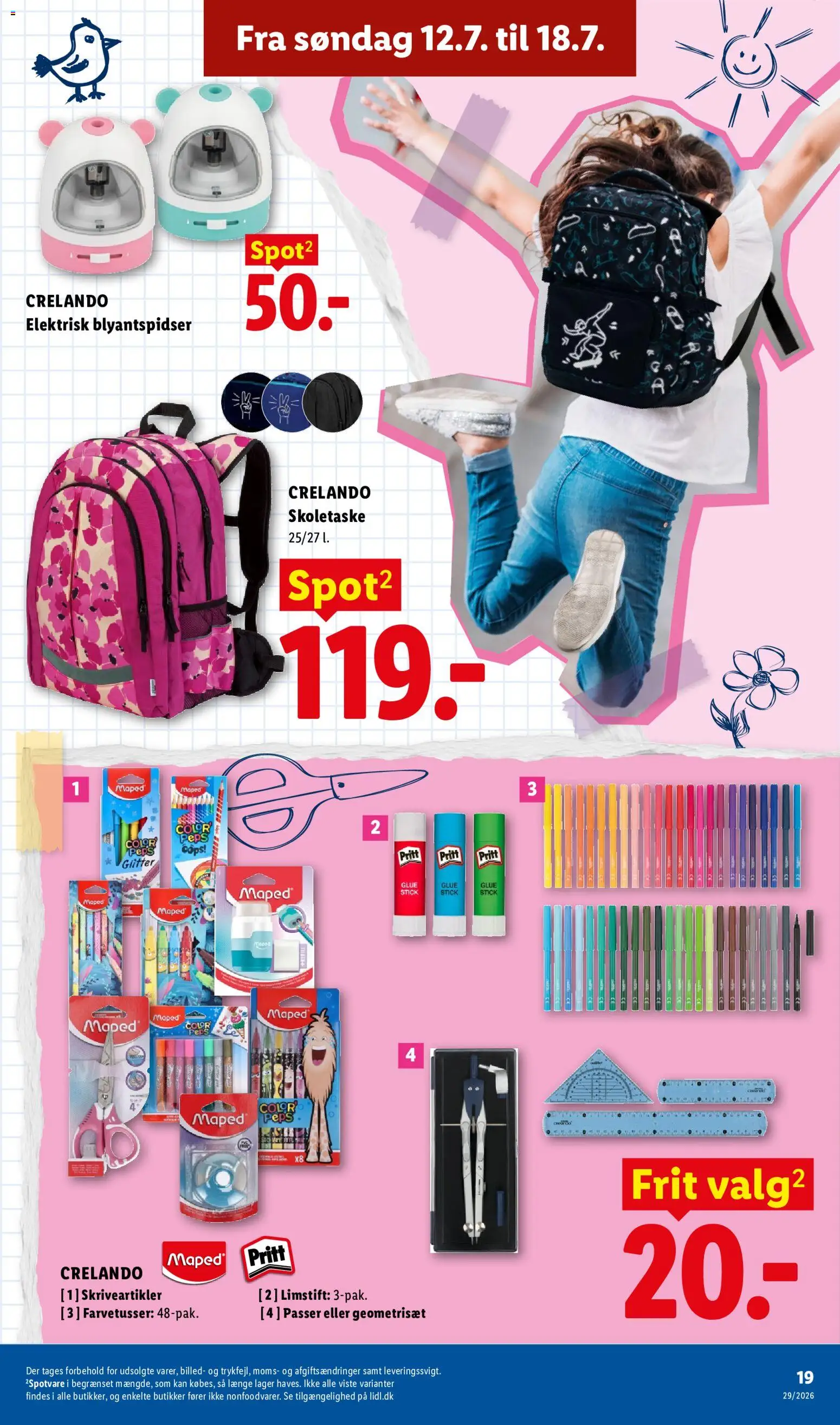 Lidl tilbudsavis – gyldig fra 12/07/2026 | Side: 20 | Produkter: Blyantspidser, Søm
