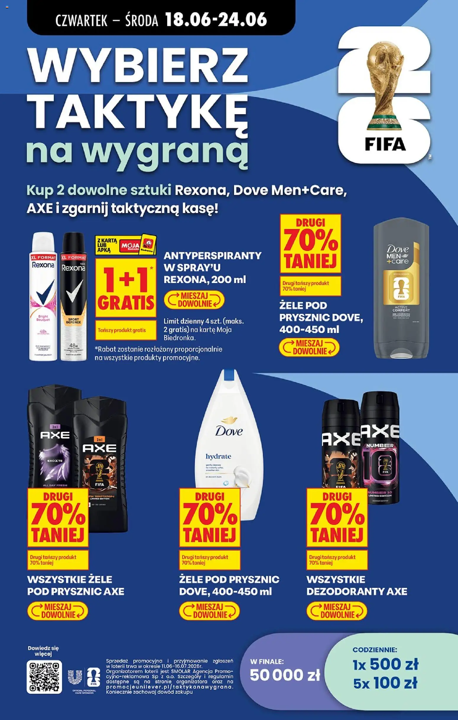Biedronka gazetka od czwartku od 18.06.2026 | Strona: 75 | Produkty: Karta, Prysznic