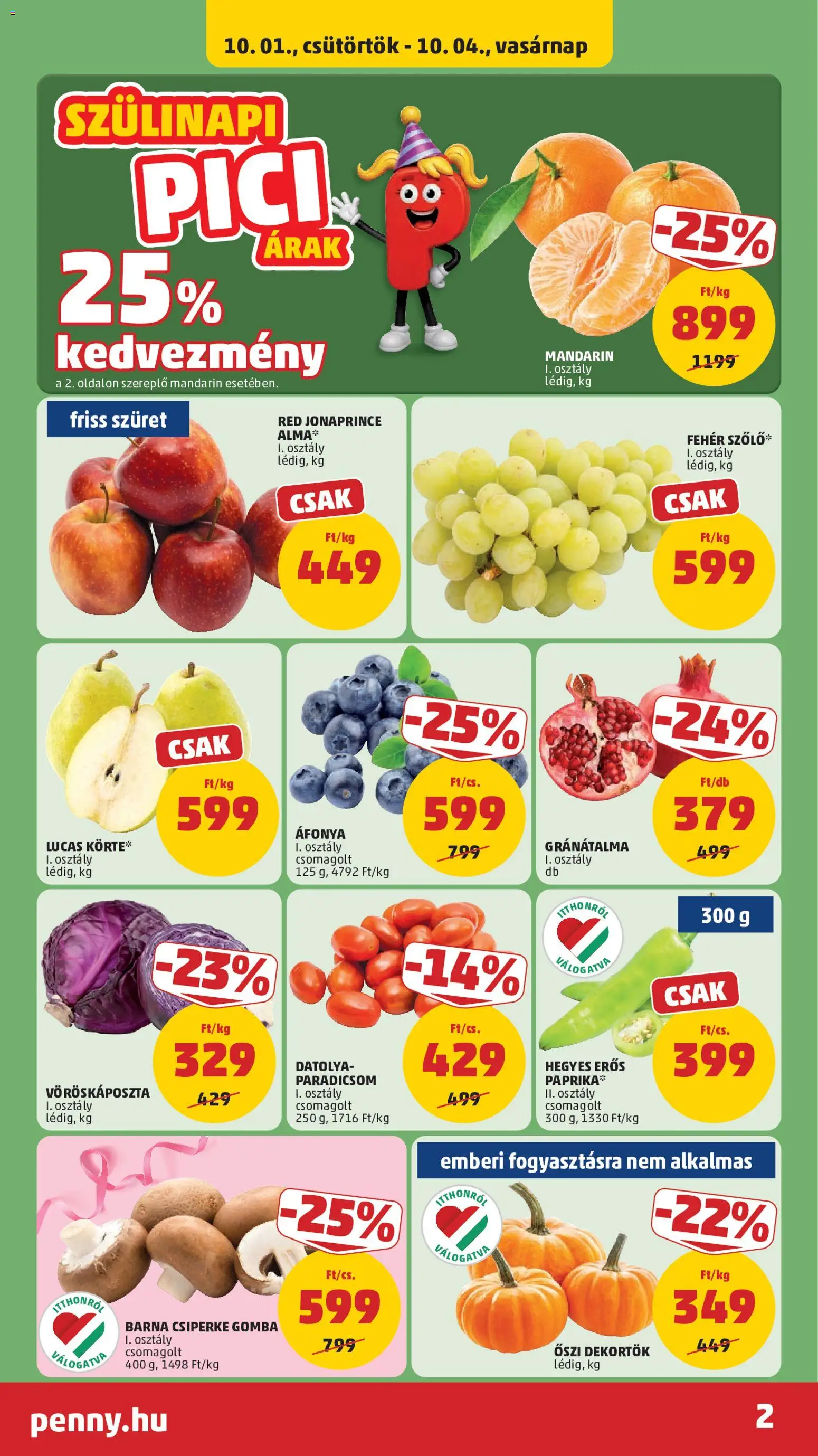 PENNY akciós ujság - amely érvényes a következő dátumtól: 2026.10.01. | Oldal: 2