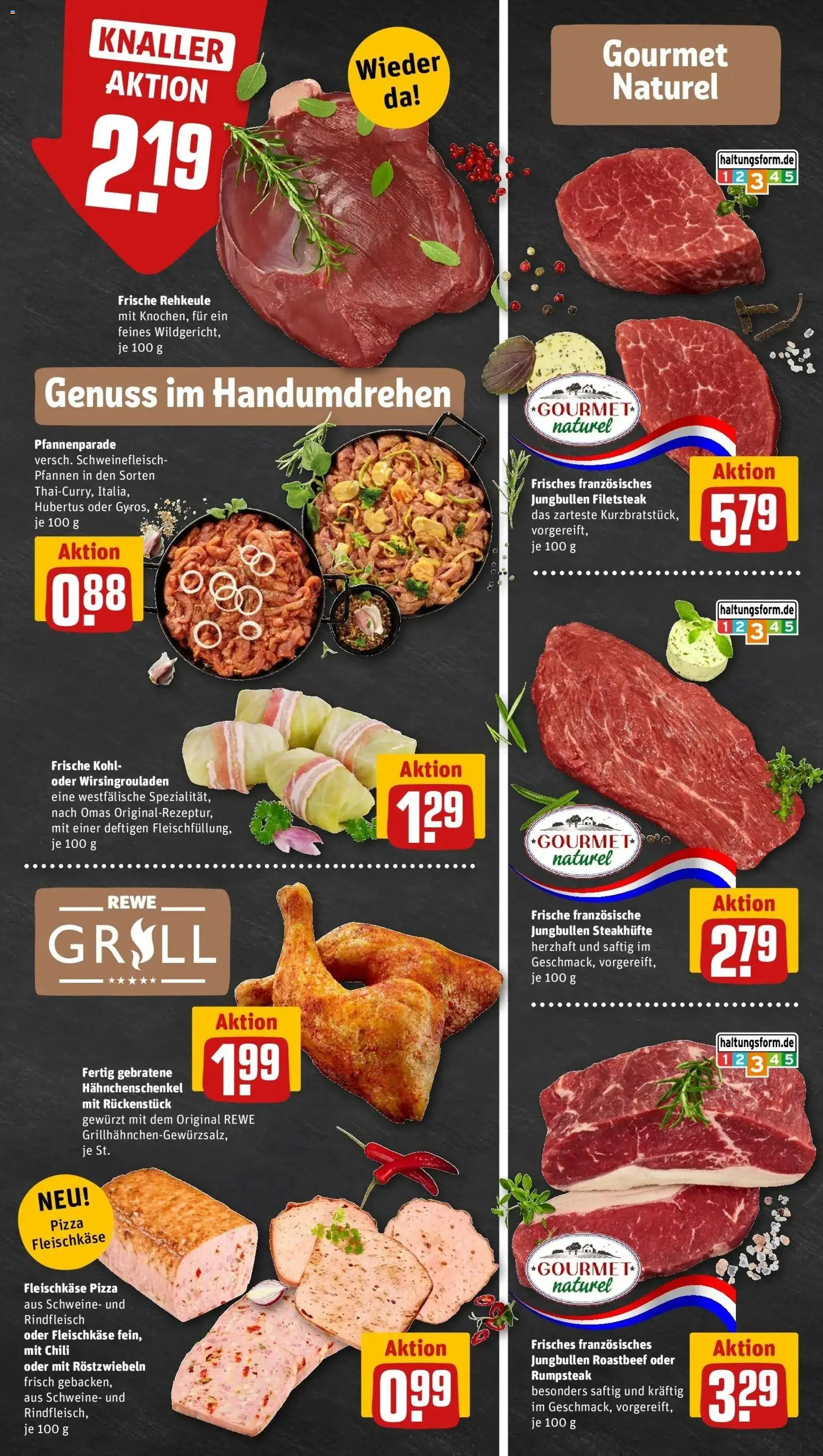 REWE Prospekt ab 26.10.2026 zum Blättern » Angebote | Seite: 9 | Produkte: Chili, Pizza, Schweinefleisch, Rindfleisch
