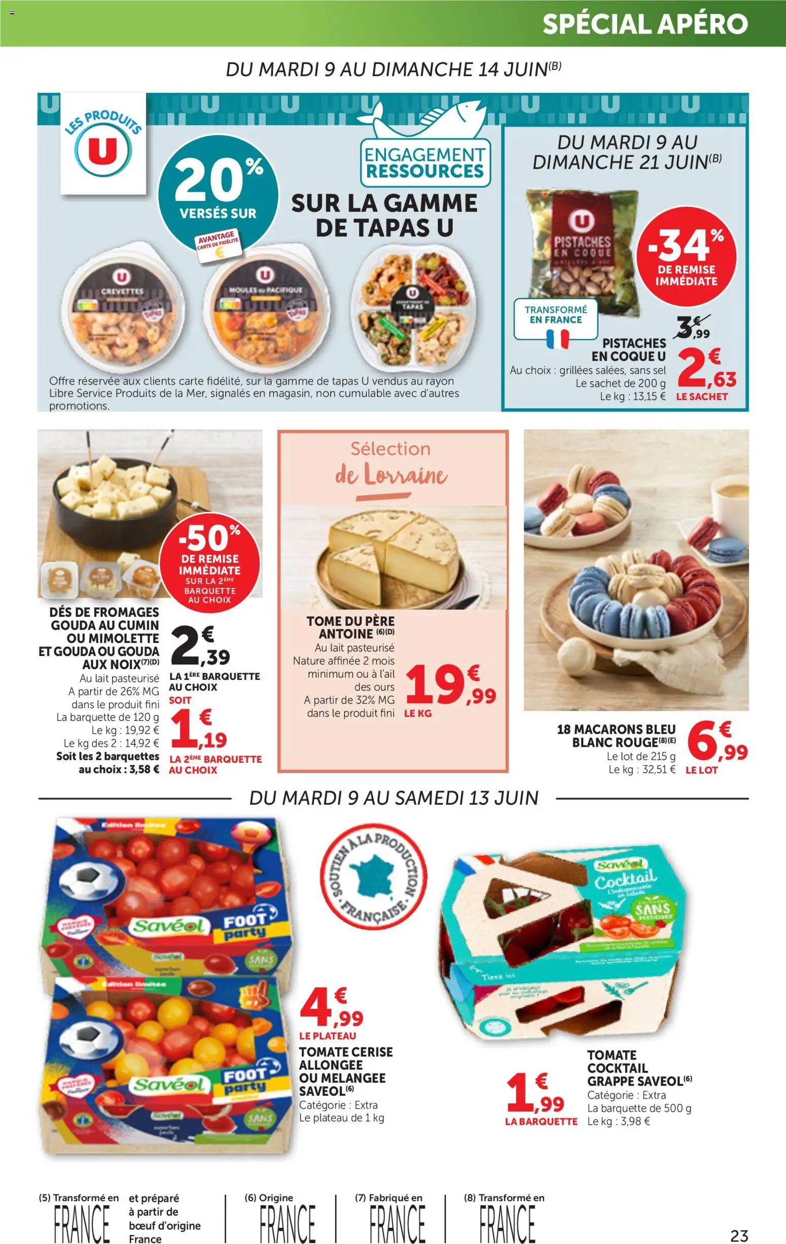 {H1} | Page: 23 | Produits: Plateau, Macarons, Cumin, Gouda