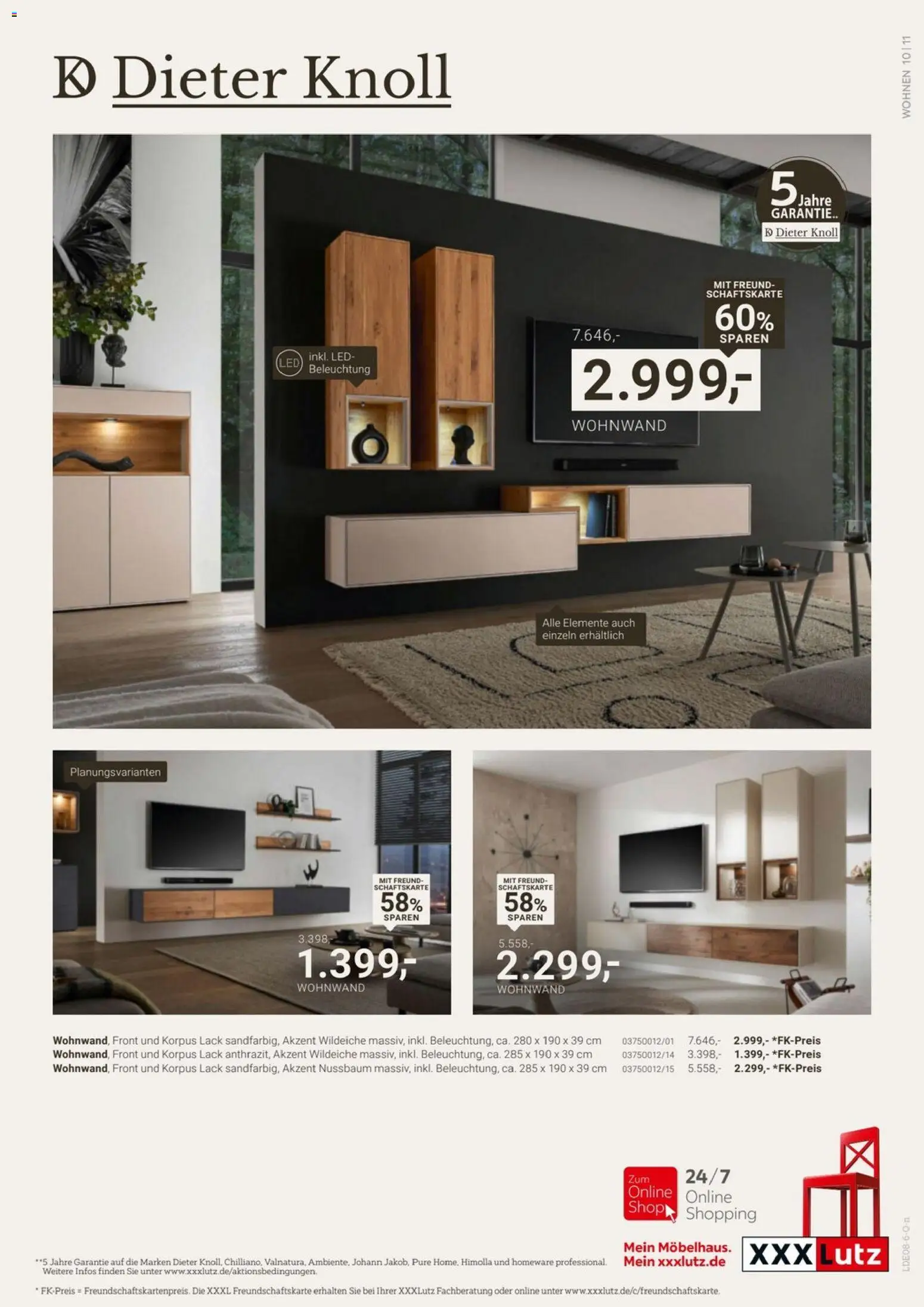 XXXLutz Dieter Knoll Spezial – gültig ab 01.08.2026 | Seite: 11 | Produkte: Wohnwand