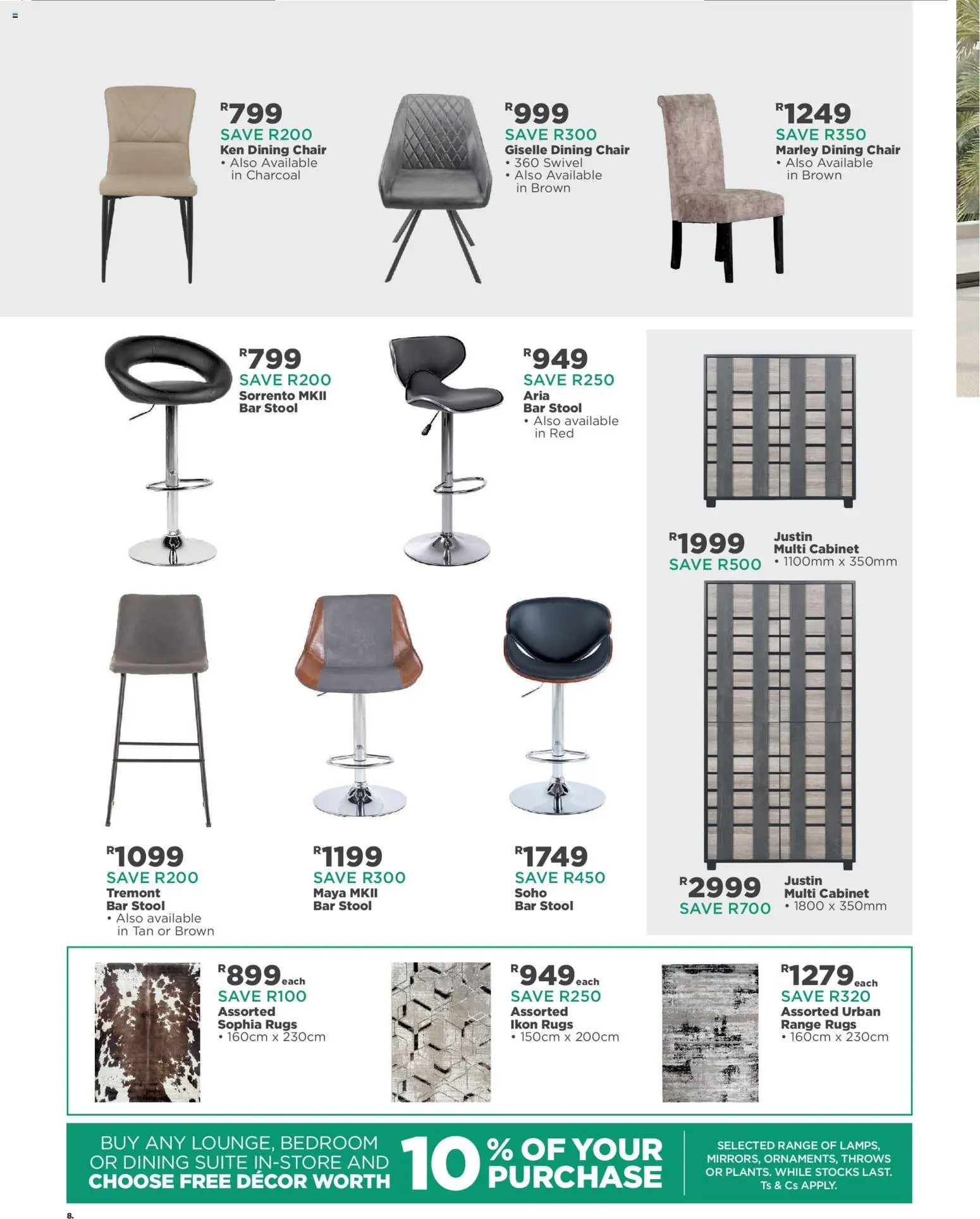 New House and Home catalogue – valid from 23/09/2026 | Page: 8 | Products: Stool, Chair, Bar stool