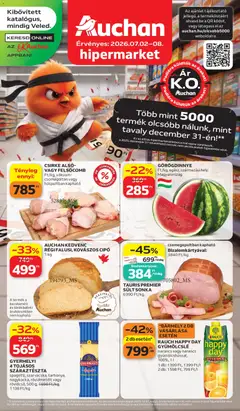 Auchan akciós újság - amely érvényes a következő dátumtól: 2026.07.02.