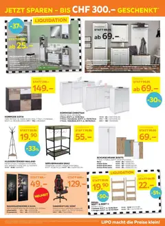 Lipo aktionen ab 20.10.2026 gültig | Seite: 7 | Produkte: Servierwagen, Wandspiegel, Midischrank, Eisen
