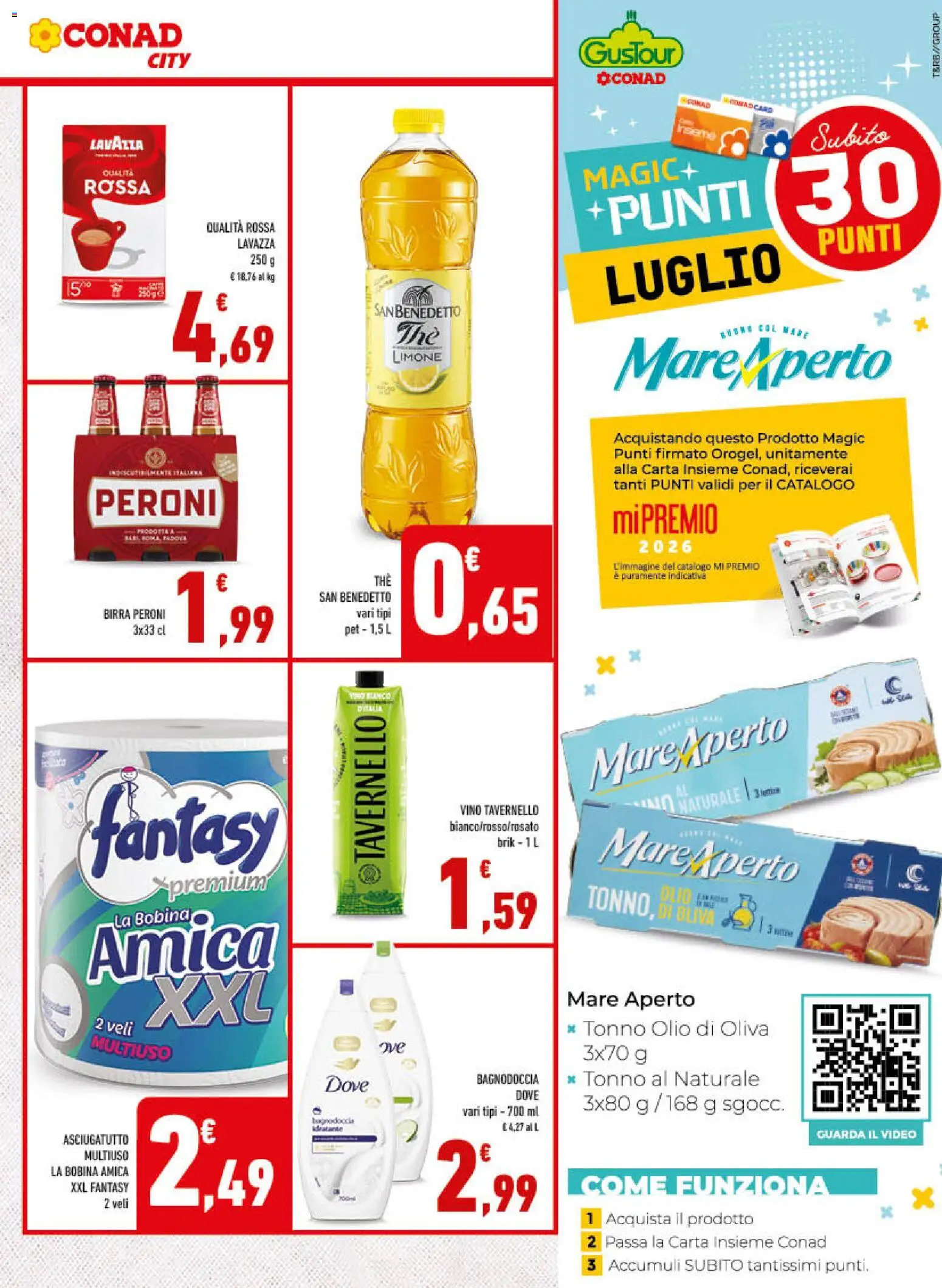 Volantino Conad del 01/07/2026 | Pagina: 3 | Prodotti: Birra, Vino, Asciugatutto, Lavazza