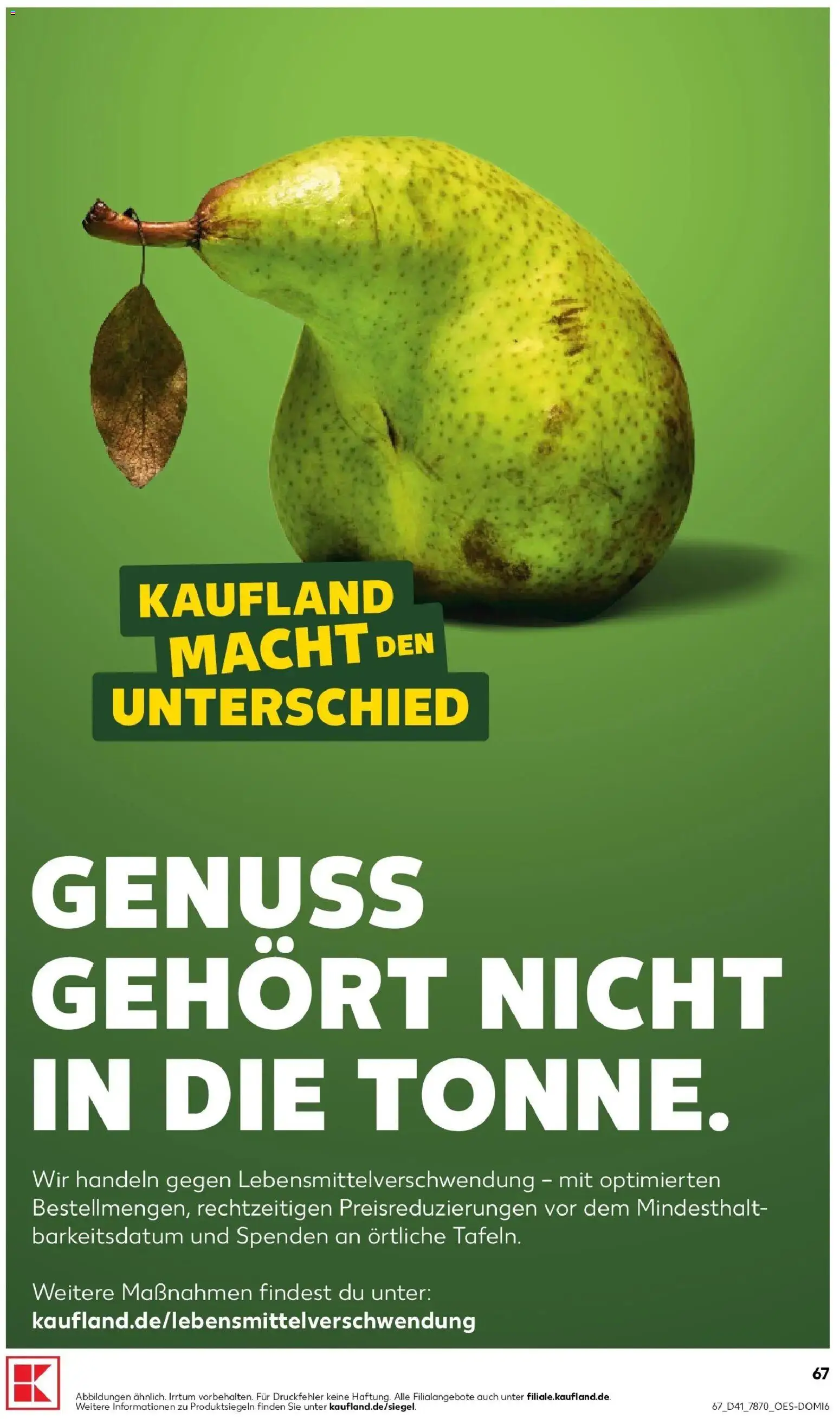 Prospekt Kaufland ab 08.10.2026 » Angebote Online zum Blättern | Seite: 67