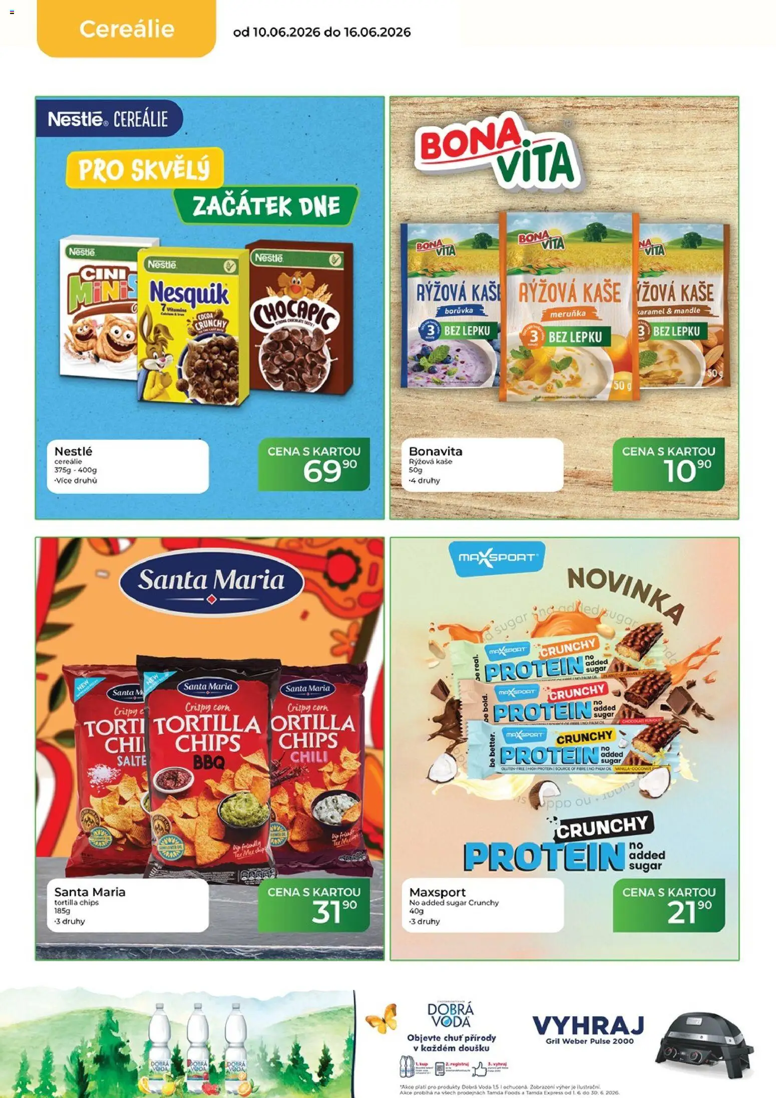Tamda Foods leták od 10.06.2026 | Strana: 26 | Produkty: Voda, Nesquik, Mandle, Protein