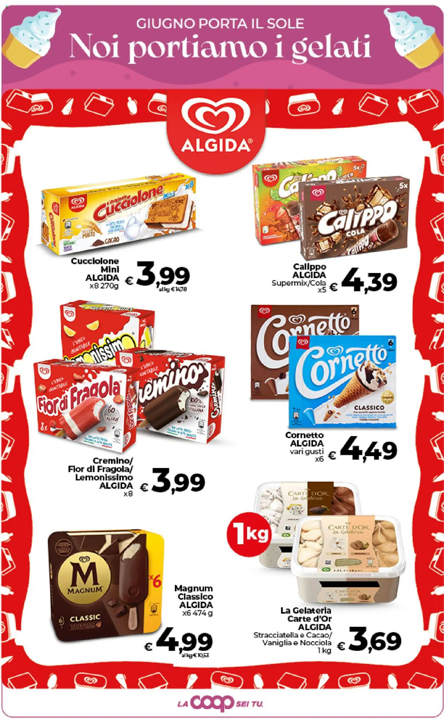 Volantino COOP del 09.06.2026 | Pagina: 23 | Prodotti: Cornetto, Cacao, Stracciatella