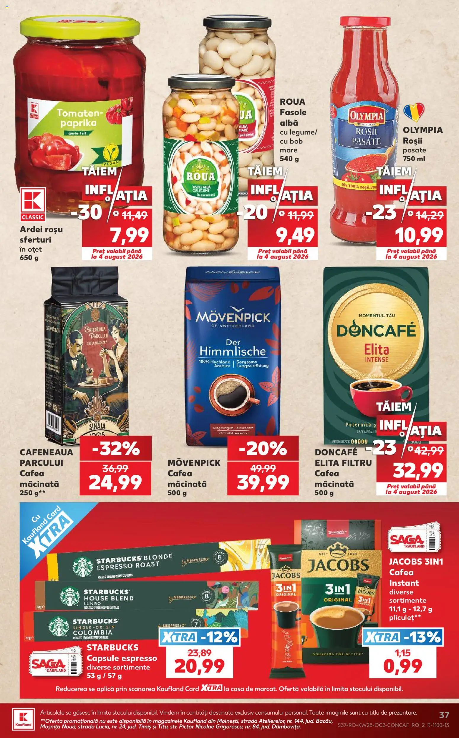 Kaufland RO akciós ujság - amely érvényes a következő dátumtól: 2026.07.08. | Oldal: 37 | Termékek: Vegán
