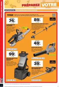 Brico Dépôt - Prévisualisation de Brico Dépôt catalogue valide à partir de 25/09/2026 | Page: 2 | Produits: Débroussailleuse, Outils, Souffleur, Élagueuse