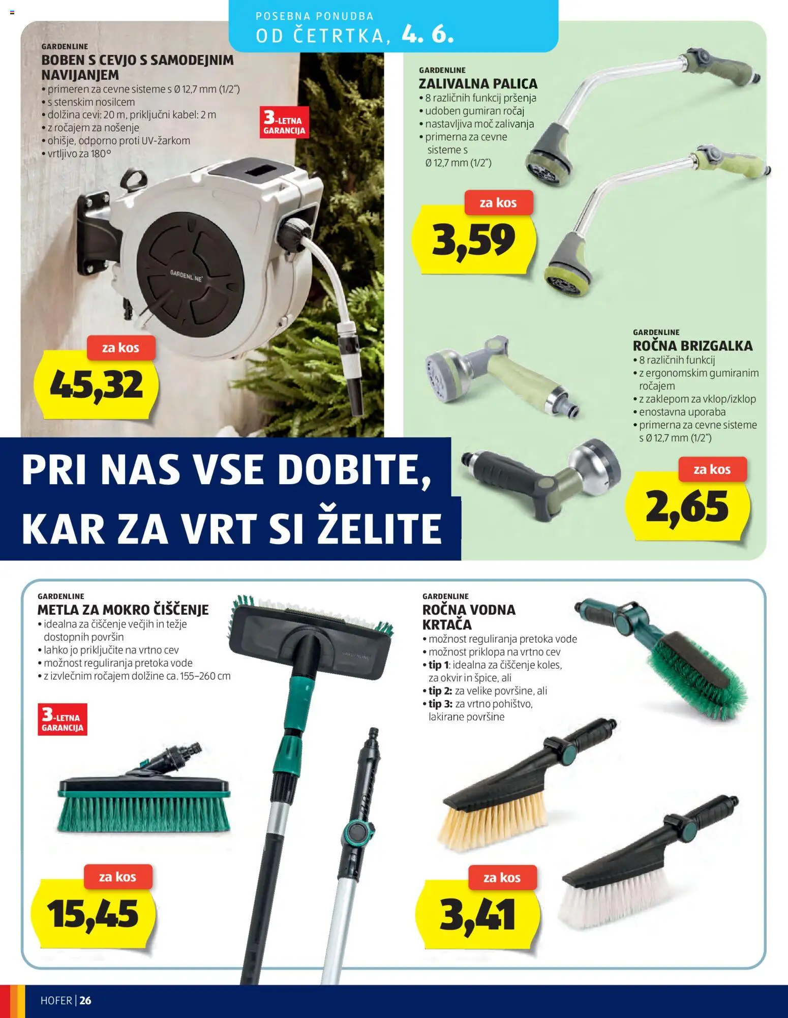 Hofer SI katalog | vrijedi od 27.05.2026 | Stranica: 26 | Proizvodi: Metla, Kabel