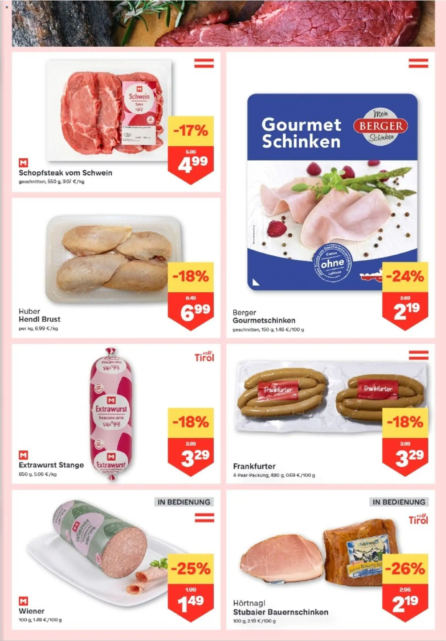 MPREIS Hohenems gültig ab 30.07.2026 | Seite: 3 | Produkte: Schinken