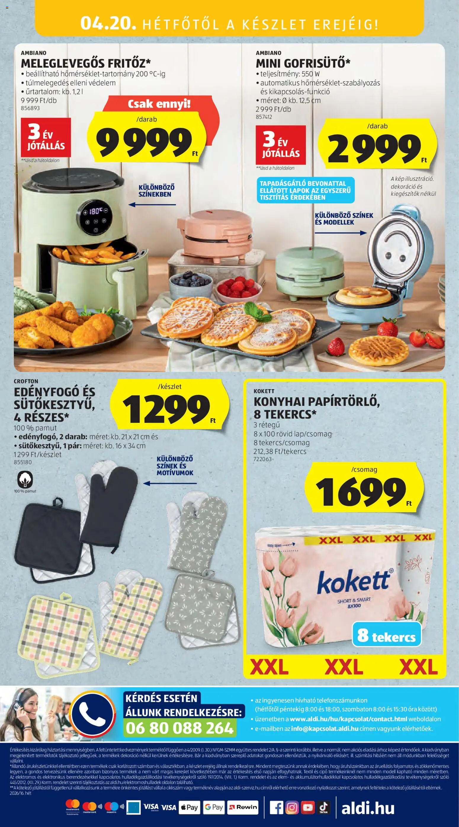 Aldi akciós ujság - amely érvényes a következő dátumtól: 16.04.2026 | Oldal: 20 | Termékek: Szőlő, Óra, Dekoráció