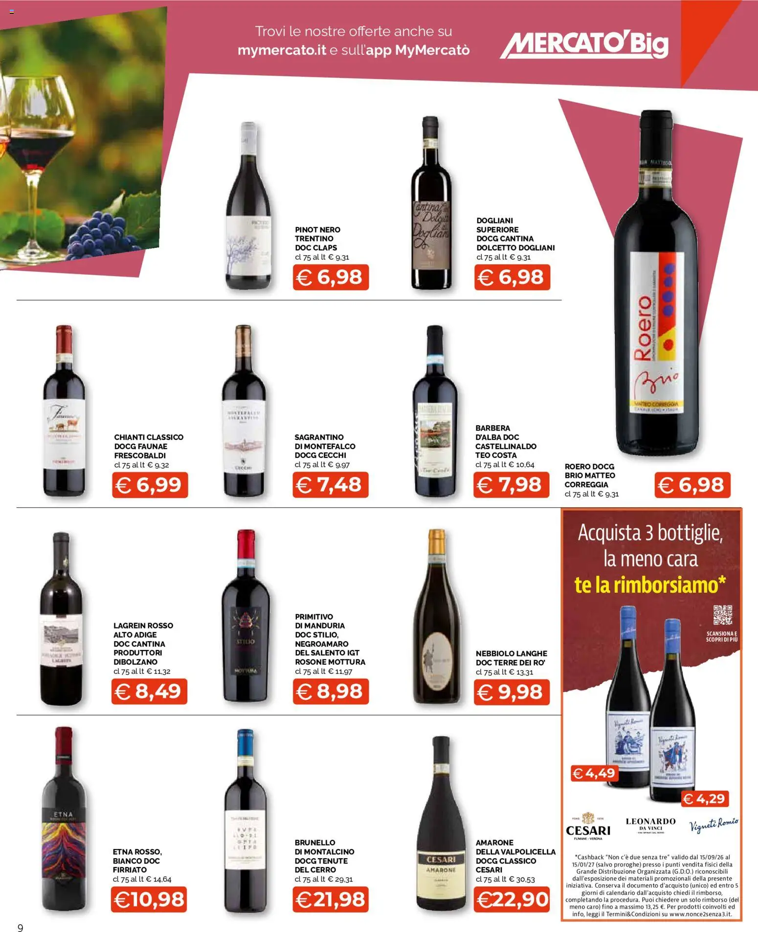 Volantino Mercatò del 12/10/2026 | Pagina: 9 | Prodotti: Caro, Tè