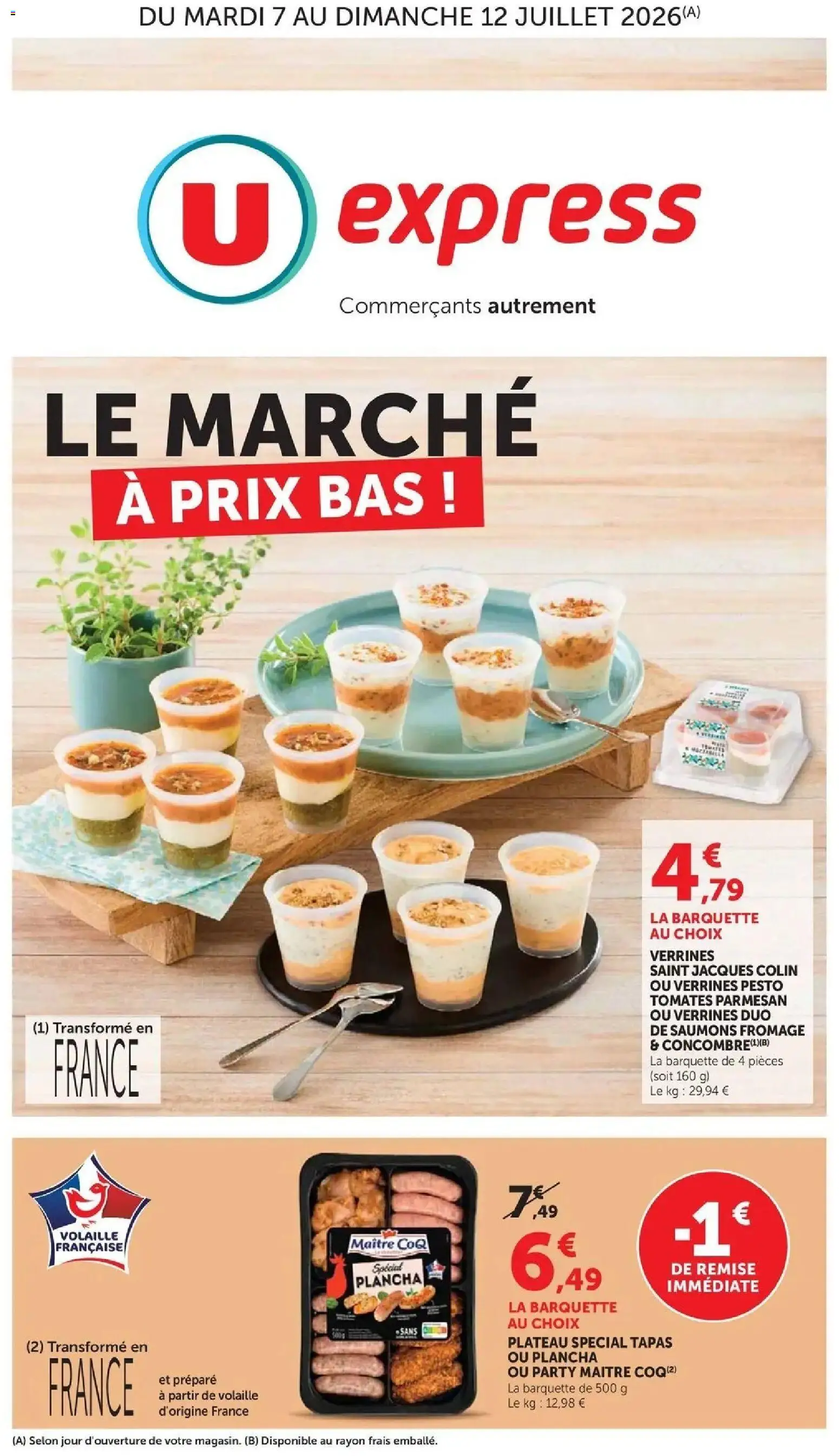 {H1} | Page: 1 | Produits: Volaille, Pesto, Fromage, Tomates