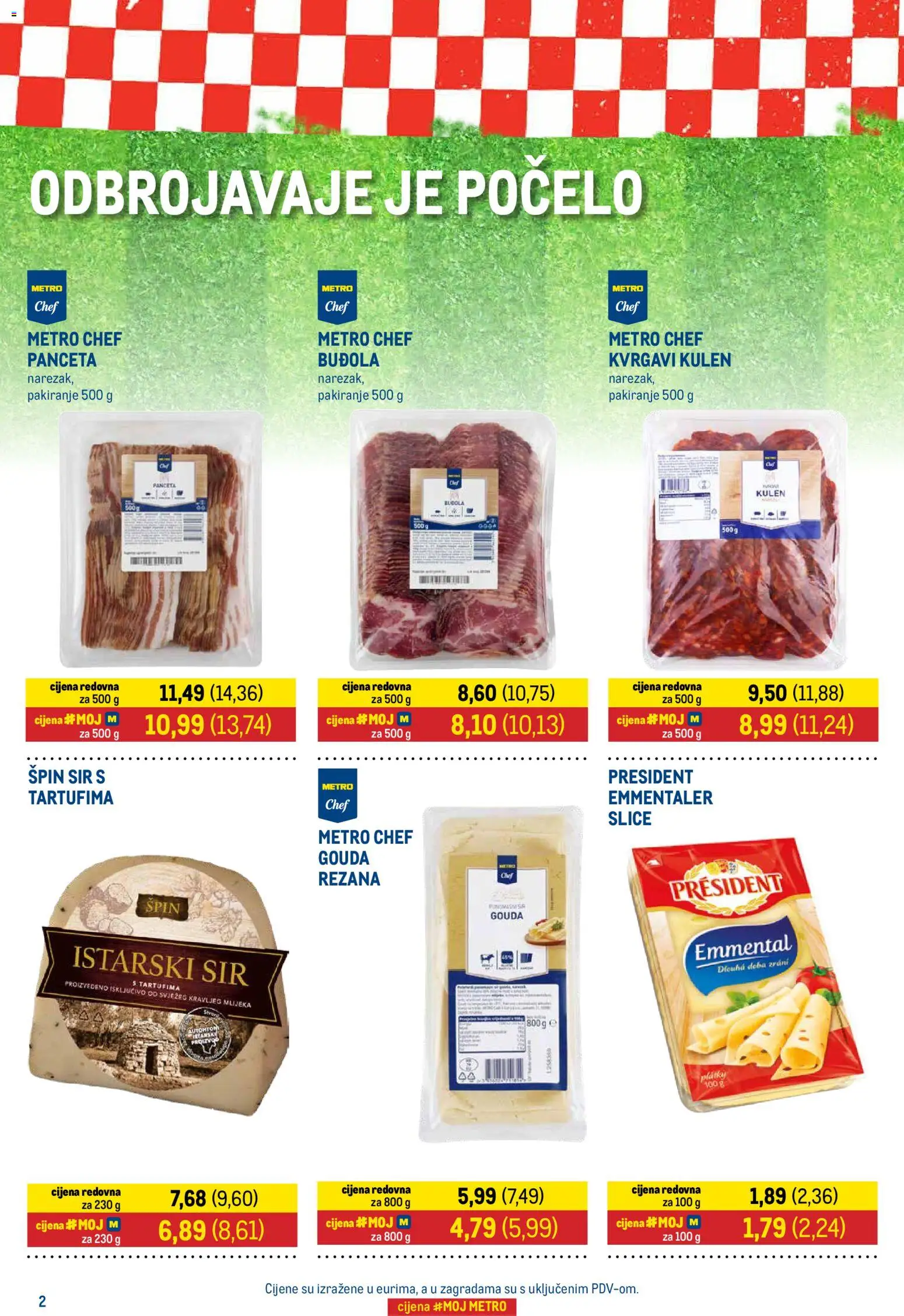 Metro katalog | vrijedi od 01.06.2026 | Stranica: 2 | Proizvodi: Narezak, Buđola, Panceta, Gouda
