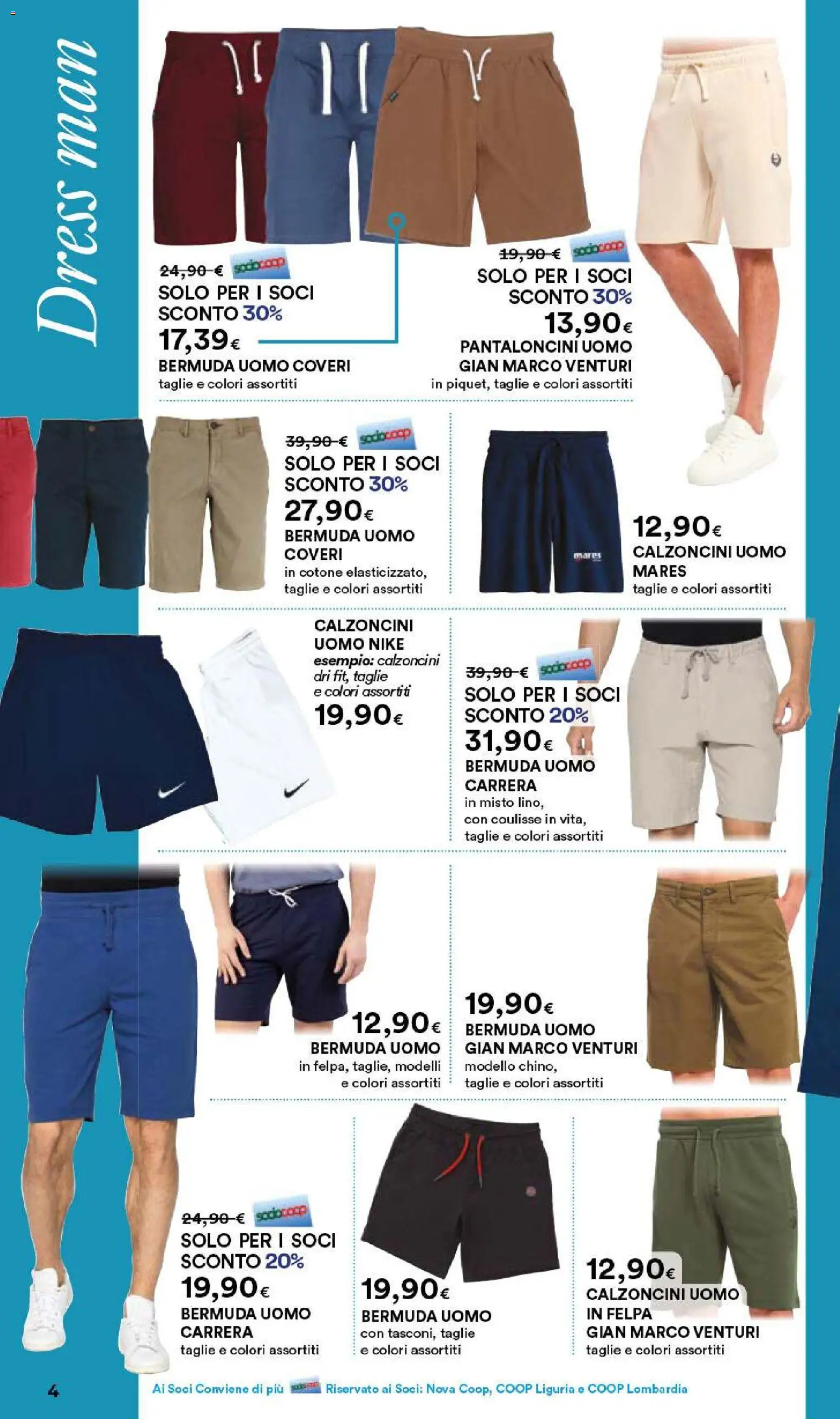 Volantino Ipercoop del 07.05.2026 | Pagina: 4 | Prodotti: Felpa, Pantaloncini, Bermuda