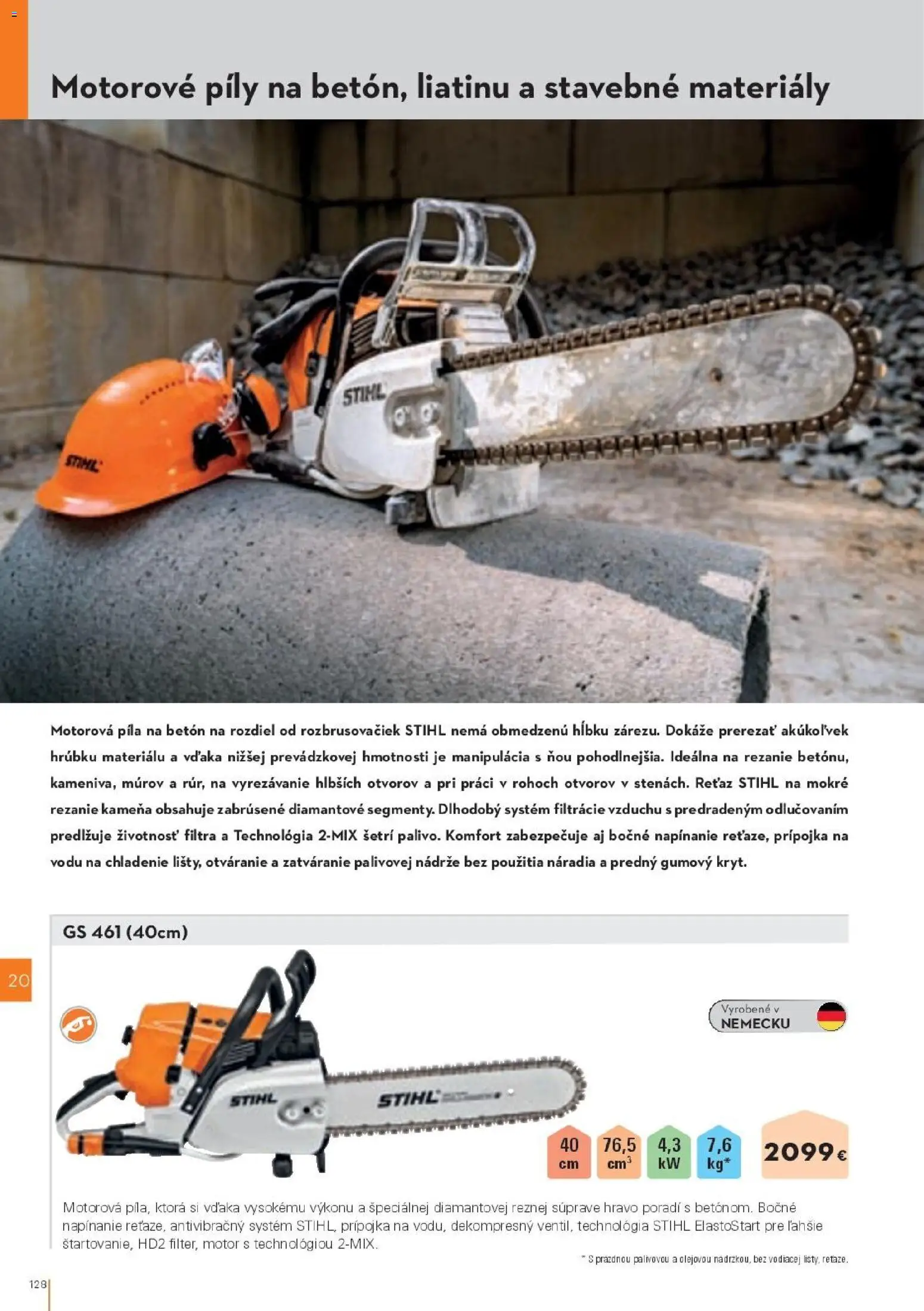 Nové STIHL akcie – leták je platný od 19.08.2026 | Strana: 128 | Produkty: Motorová píla, Píla