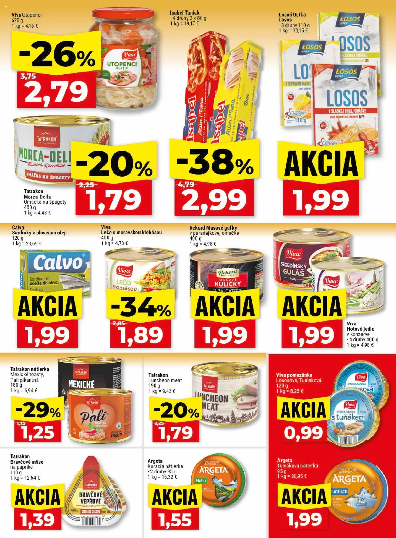 Nové Klas akcie – leták je platný od 25.05.2026 | Strana: 16 | Produkty: Sardinky, Chilli, Omáčka, Špagety