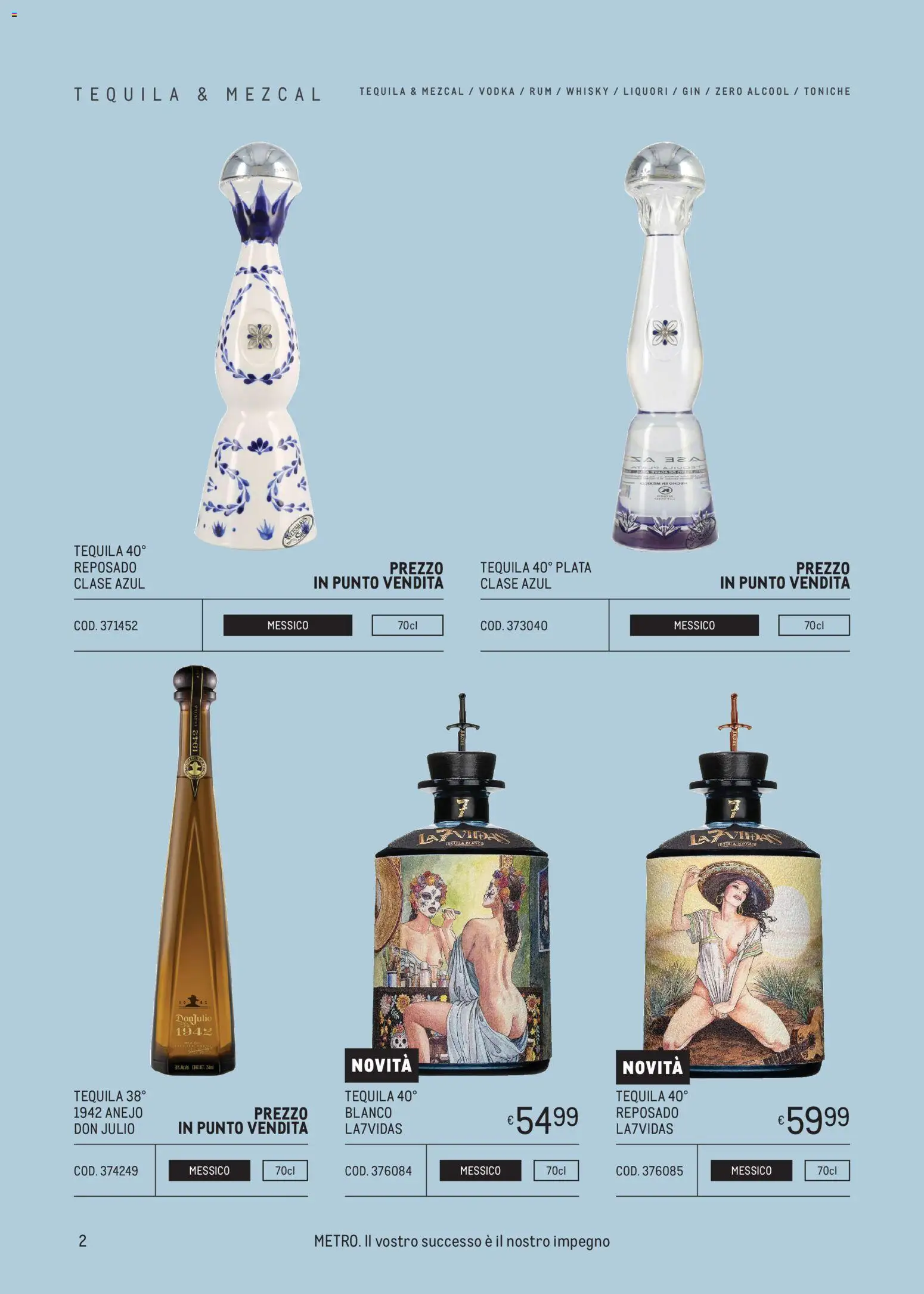 Volantino Metro del 14.05.2026 | Pagina: 2 | Prodotti: Vodka, Whisky, Rum, Tequila