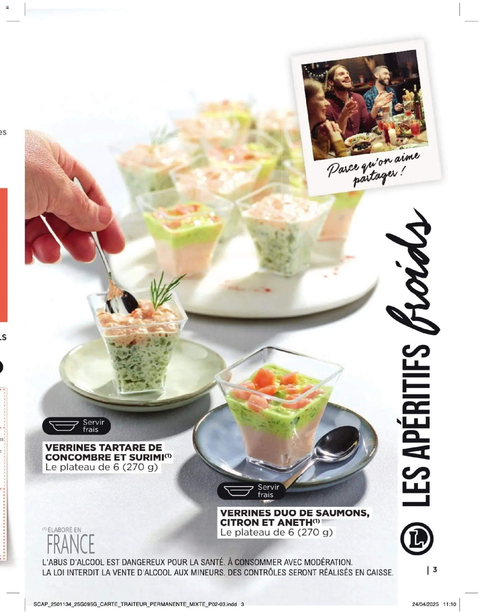 {H1} | Page: 3 | Produits: Citron, Concombre, Plateau, Verrines