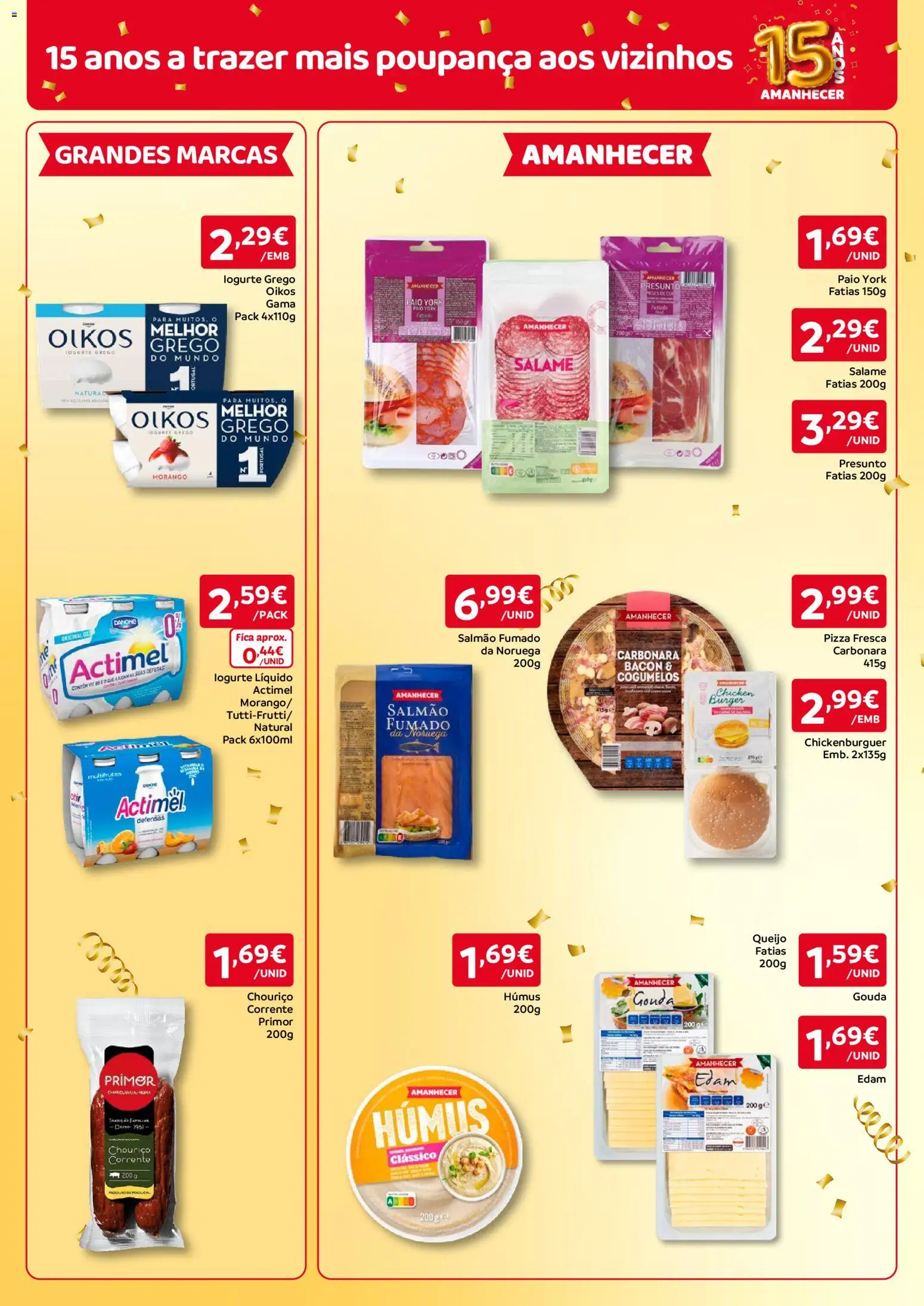 Amanhecer folheto Madeira │ válido de 08/10/2026 | Página: 4 | Produtos: Salmão fumado, Queijo, Pizza, Cogumelos