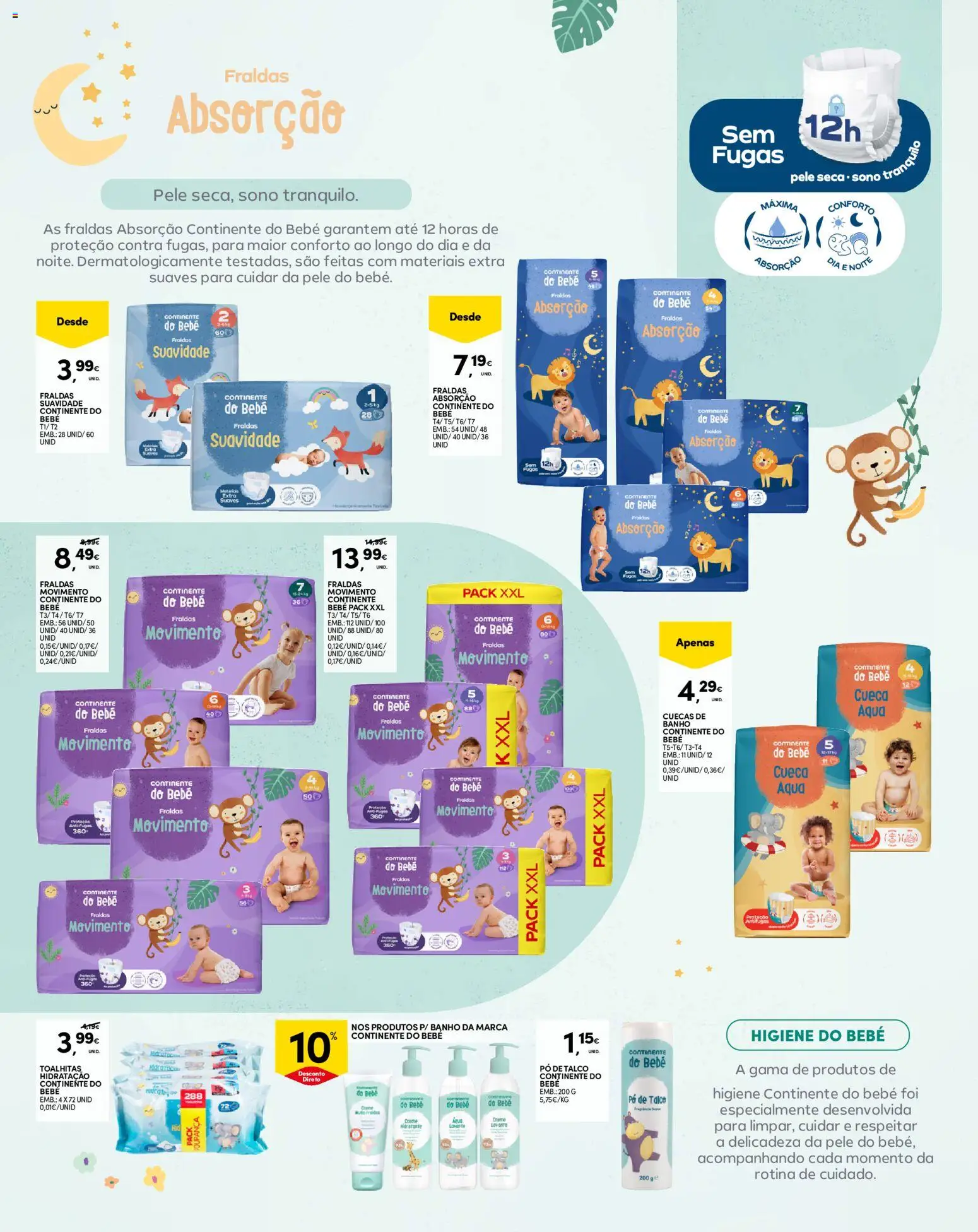 Continente Madeira │ válido de 30/06/2026 | Página: 16 | Produtos: Fraldas, Pó, Banho, Cuecas