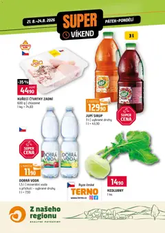 Náhled letáku Terno leták - Super víkend od 21.08.2026