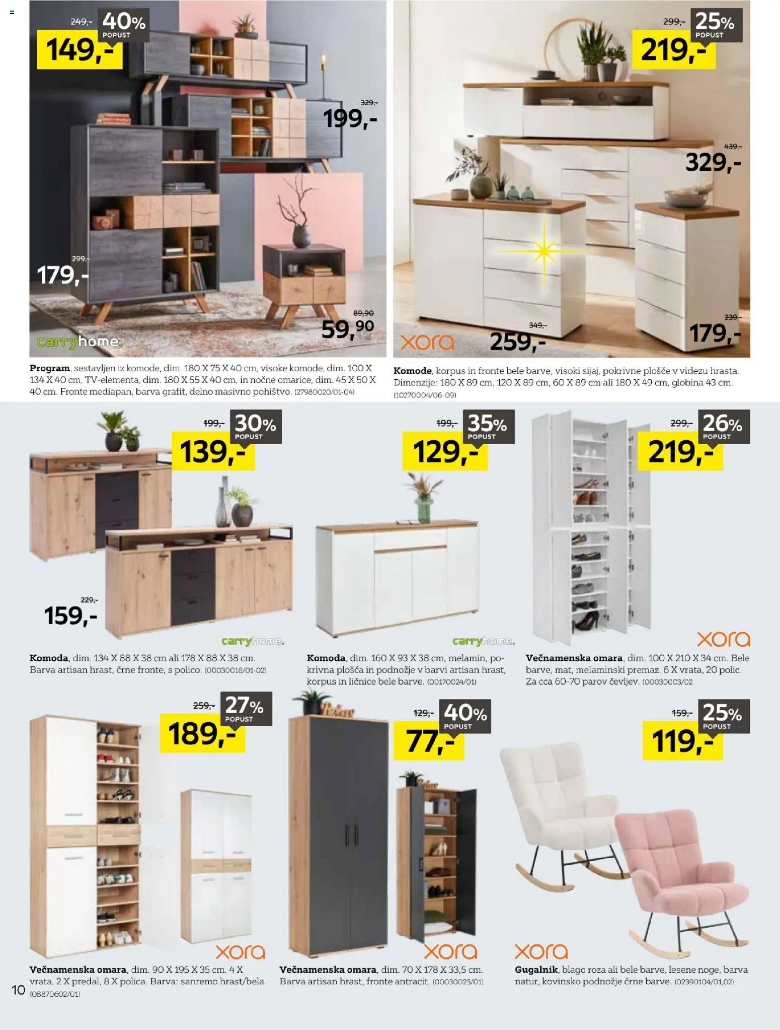 Novi XXXL Lesnina katalog ponudbe – veljaven od 07.04.2026 | Stran: 10 | Izdelki: Barva