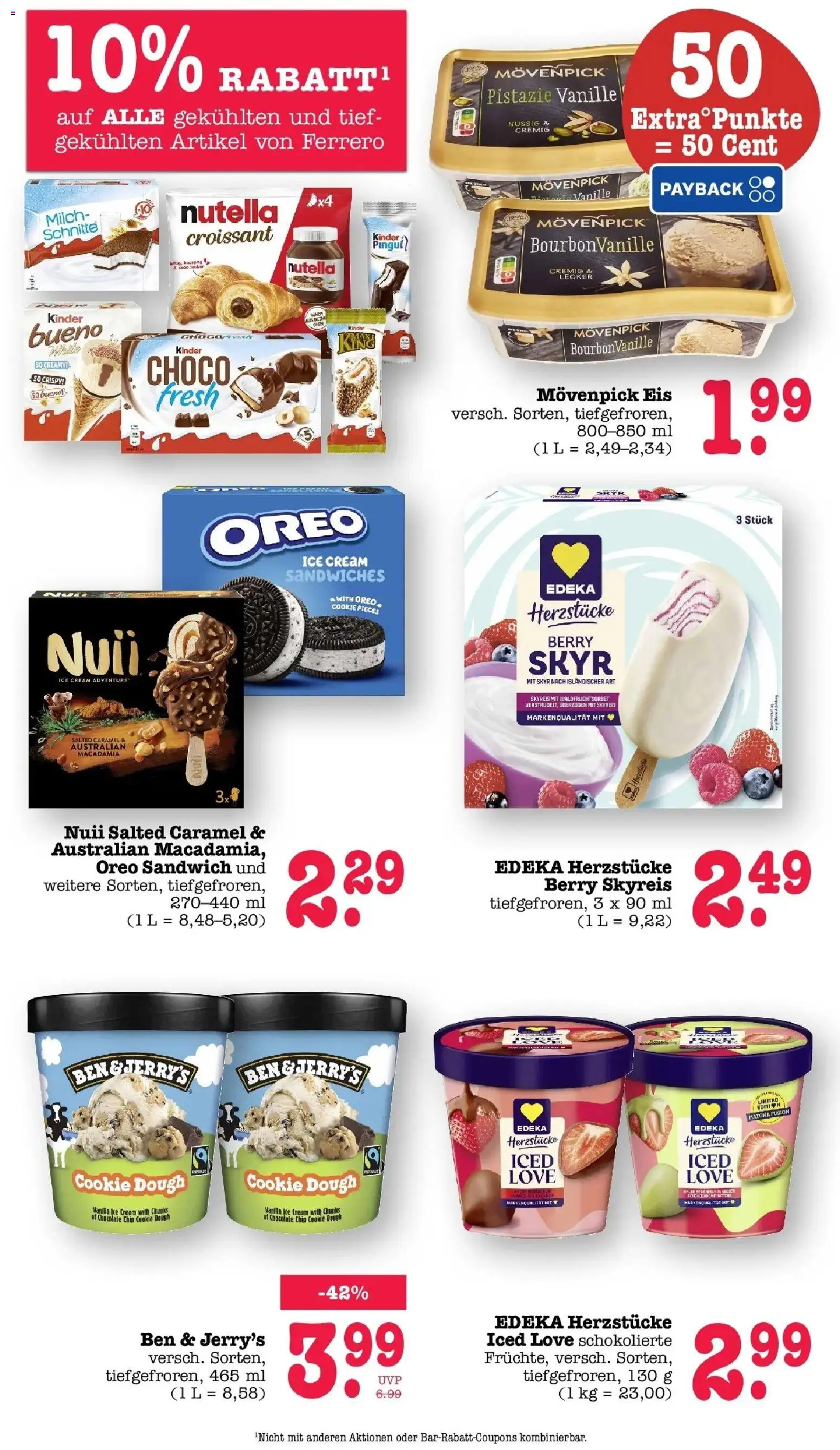 Edeka Prospekt Heidelberg (ab 19.10.2026) » Angebote Online | Seite: 33 | Produkte: Milch, Skyr, Nutella, Movenpick eis