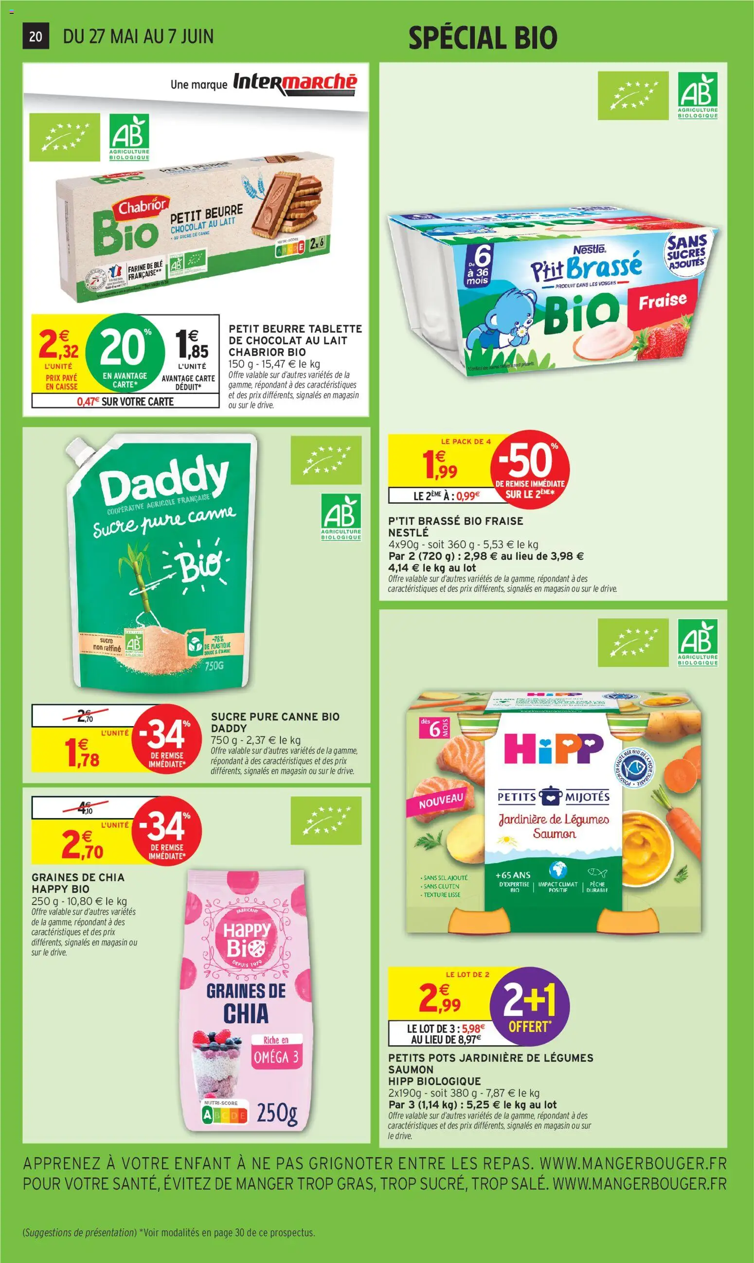 {H1} | Page: 20 | Produits: Sucre de canne, Lait, Beurre, Saumon