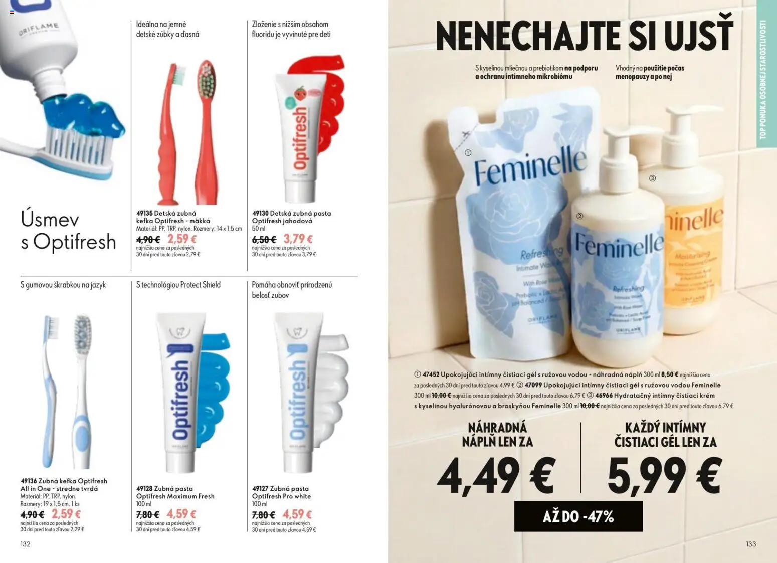 Nové Oriflame akcie – leták je platný od 09.09.2026 | Strana: 67 | Produkty: Zubná kefka, Zubná pasta, Krém