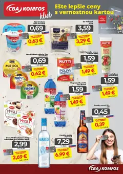 CBA Komfos leták platný od 19.06.2026 | Strana: 15 | Produkty: Smotana, Magnesia, Krém, Vodka