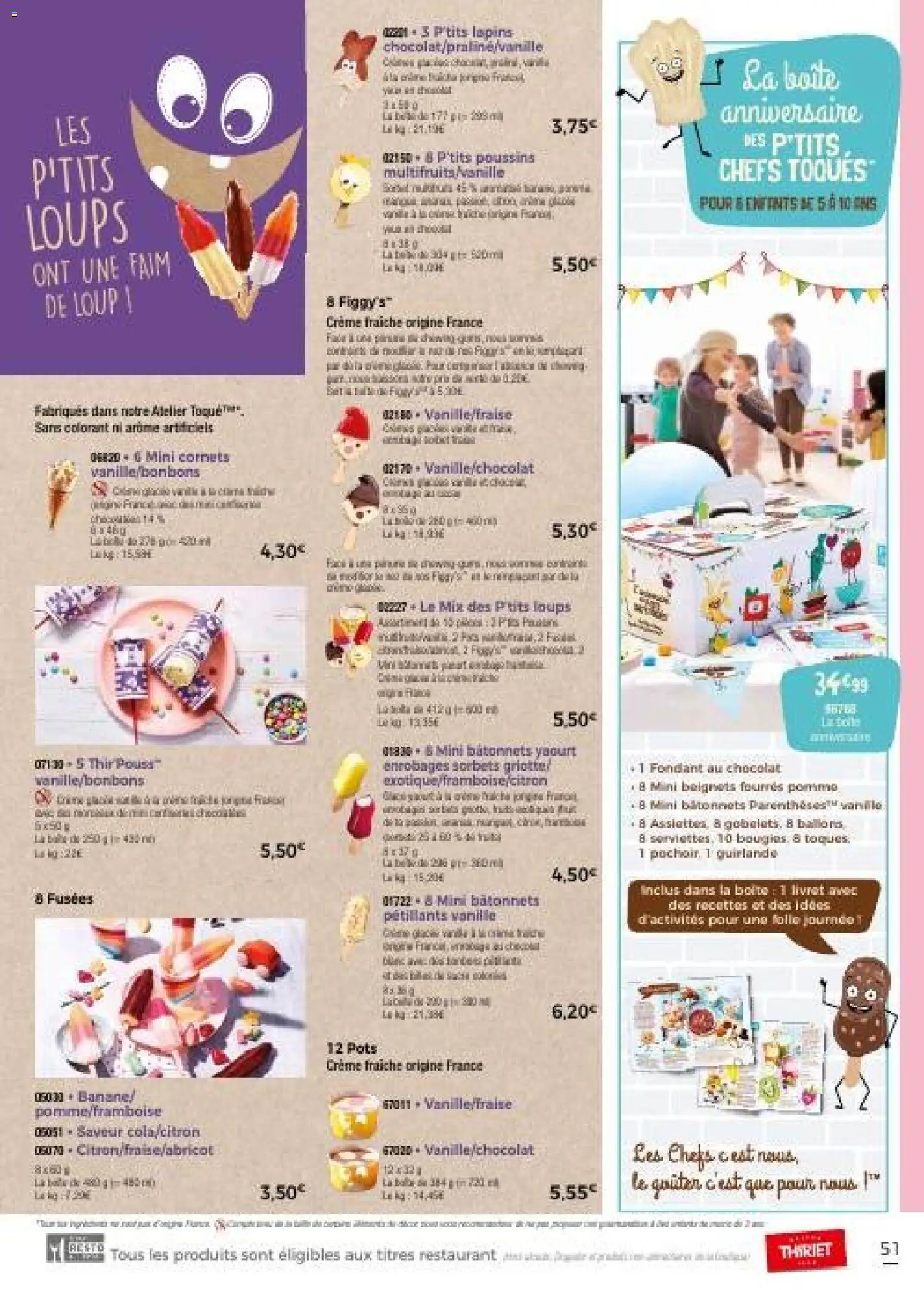 {H1} | Page: 54 | Produits: Pomme, Chocolat, Crème fraiche, Crème