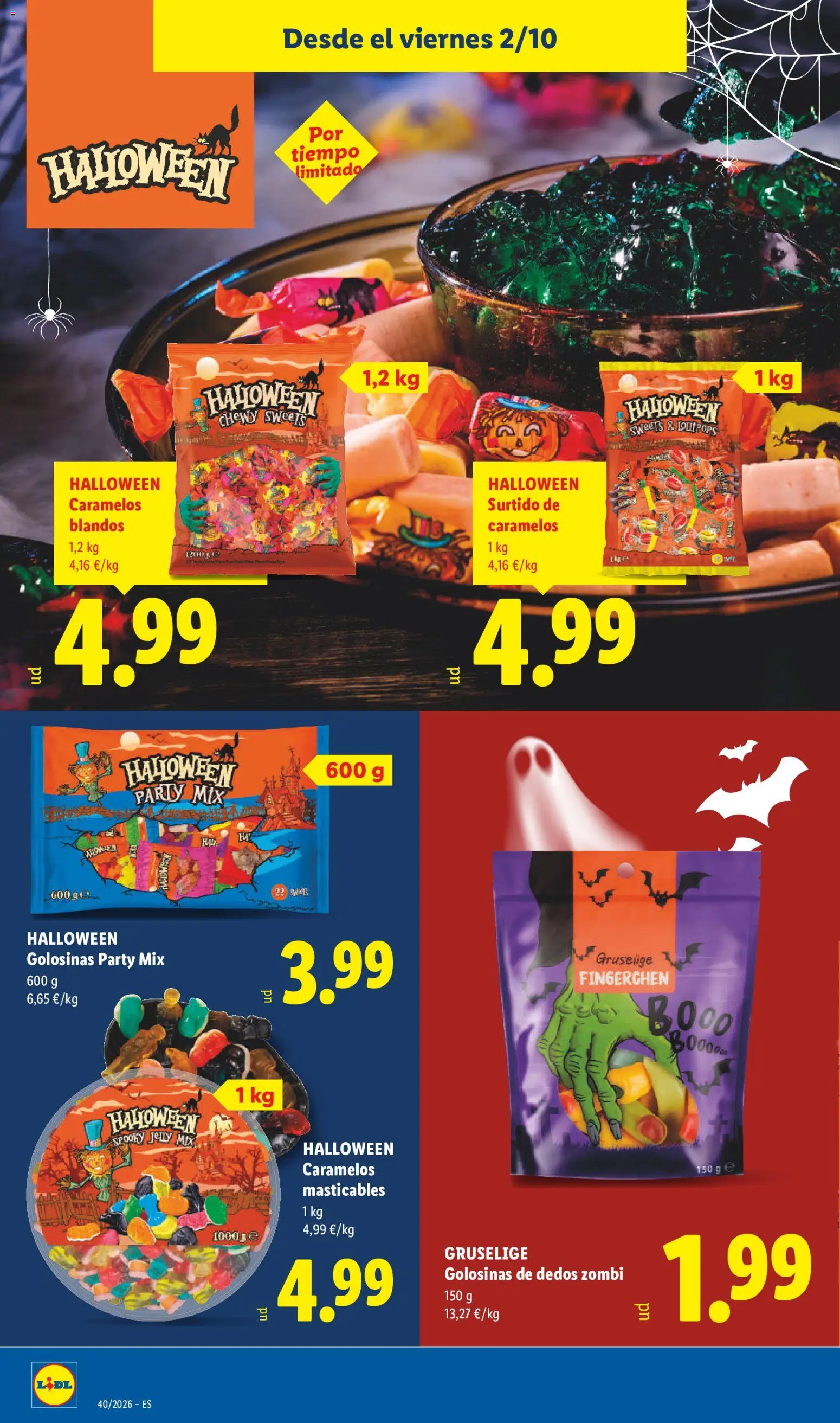 Lidl folleto Halloween │ válido desde el 02/10/2026 | Página: 6 | Productos: Golosinas