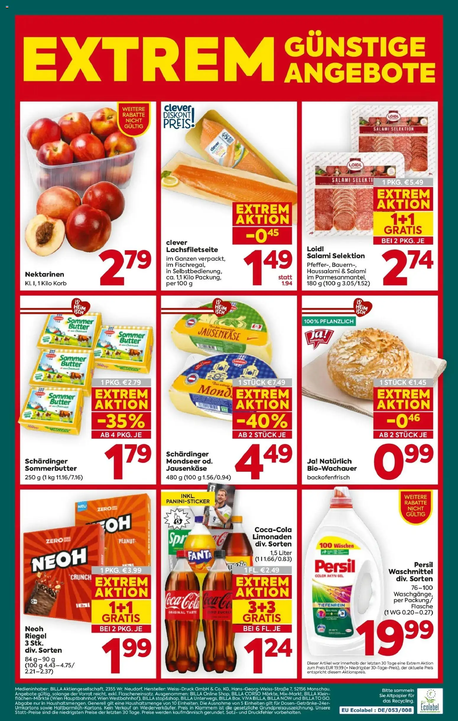 Billa Plus Flugblatt - Salzburg gültig ab 03.06.2026 | Seite: 16 | Produkte: Zucker, Korb, Butter, Waschmittel