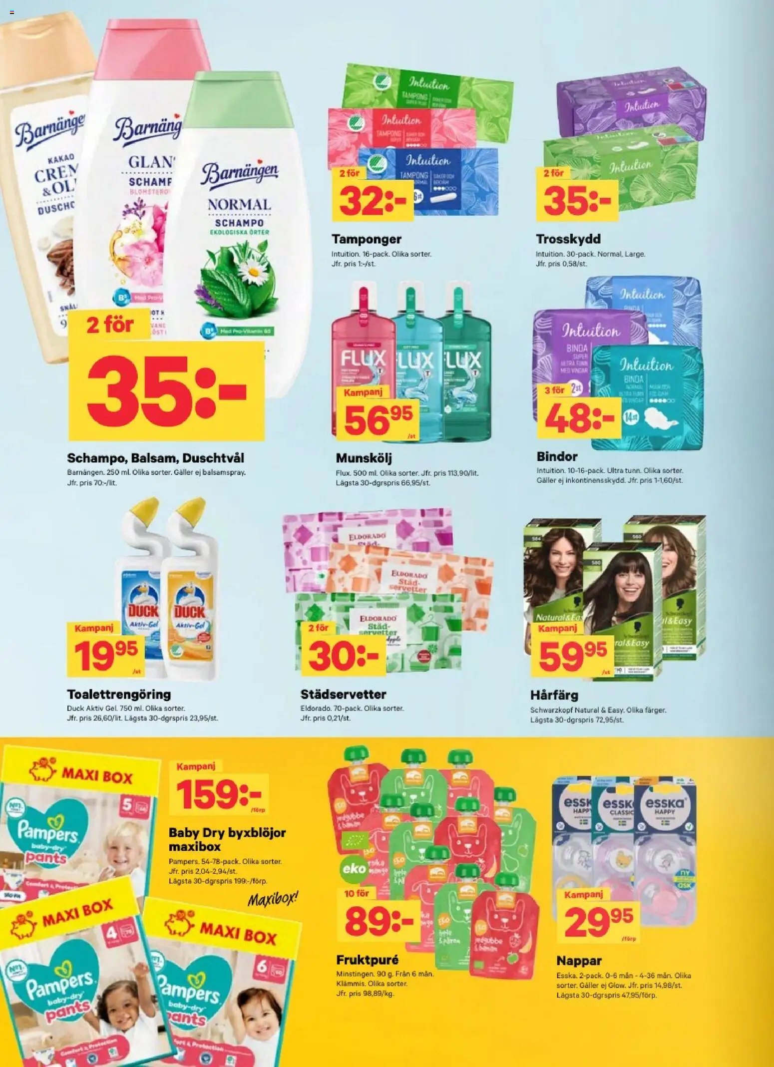 City Gross reklamblad aktuell från 19/10/2026 | Sida: 10 | Produkter: Tampong, Binda, Munskölj, Hårfärg