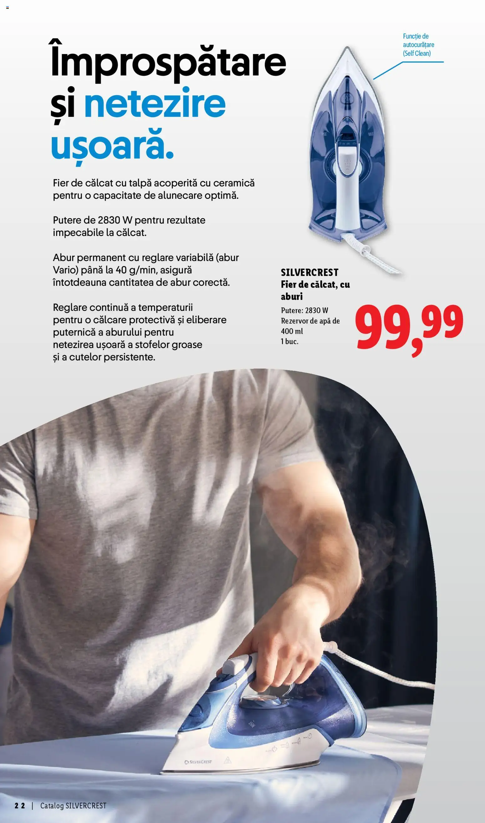 Noul catalog Lidl – valabil de la 30.03.2026 | Pagină: 22 | Produse: Fier de călcat, Pomelo, Apă