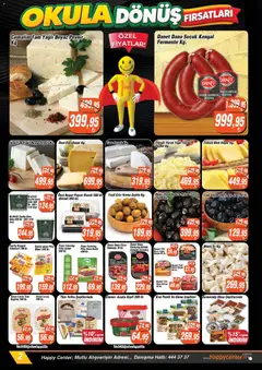 09 Eylül 2026 tarihinden itibaren geçerli olan Happy Center kataloğu önizlemesi | Sayfa: 2 | Ürünler: Döner, Piliç, Dana füme, Sucuk